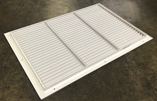 20" X 30" WHITE STEEL LAY-IN STATIONARY BAR HORIZONTAL RETURN GRILLE - Image 5
