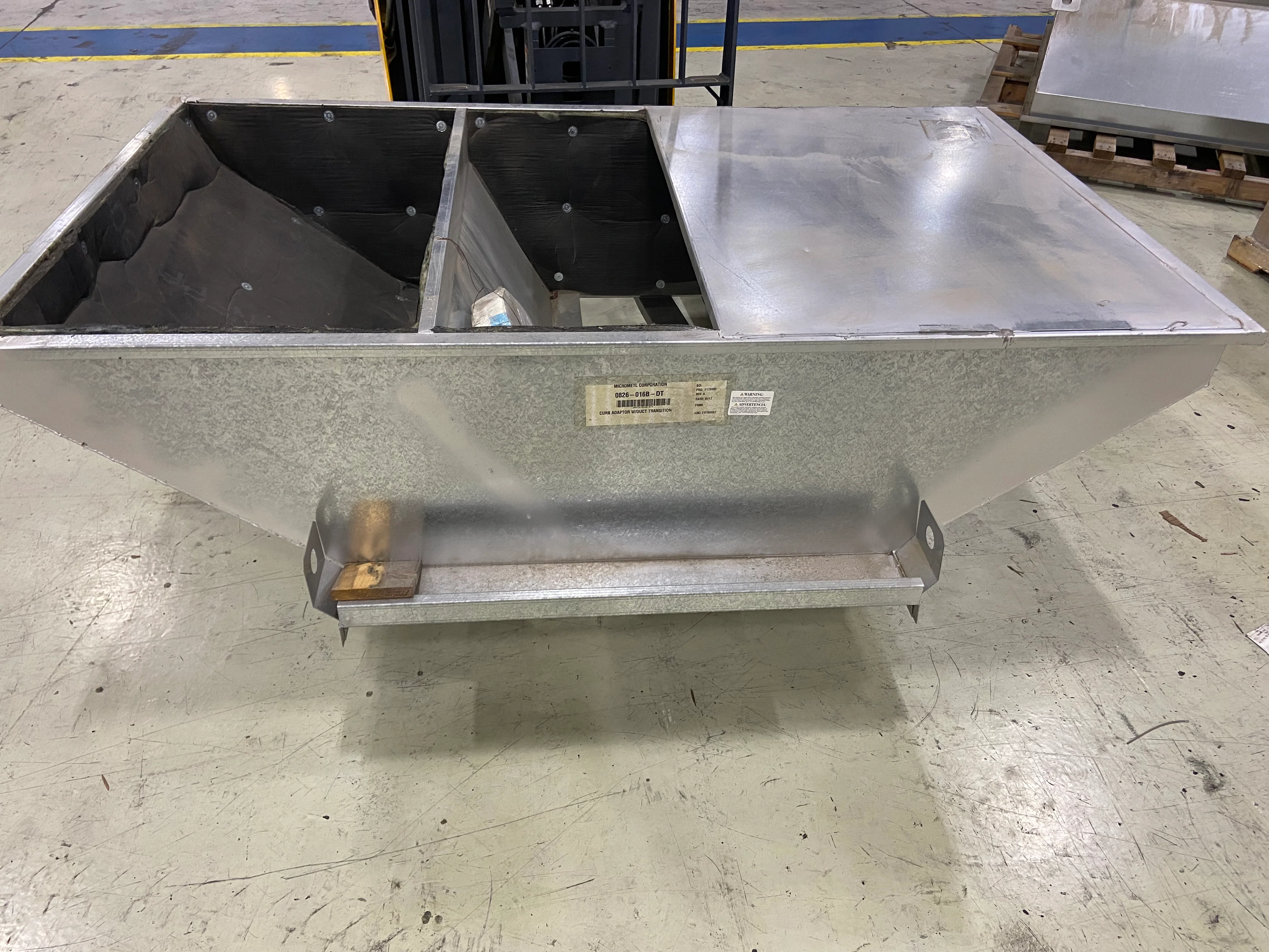 20" High Roof Curb Adapter with Duct Transition