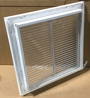 20" X 20" WHITE STEEL FIXED BAR HORIZONTAL FILTER GRILLE - Image 7