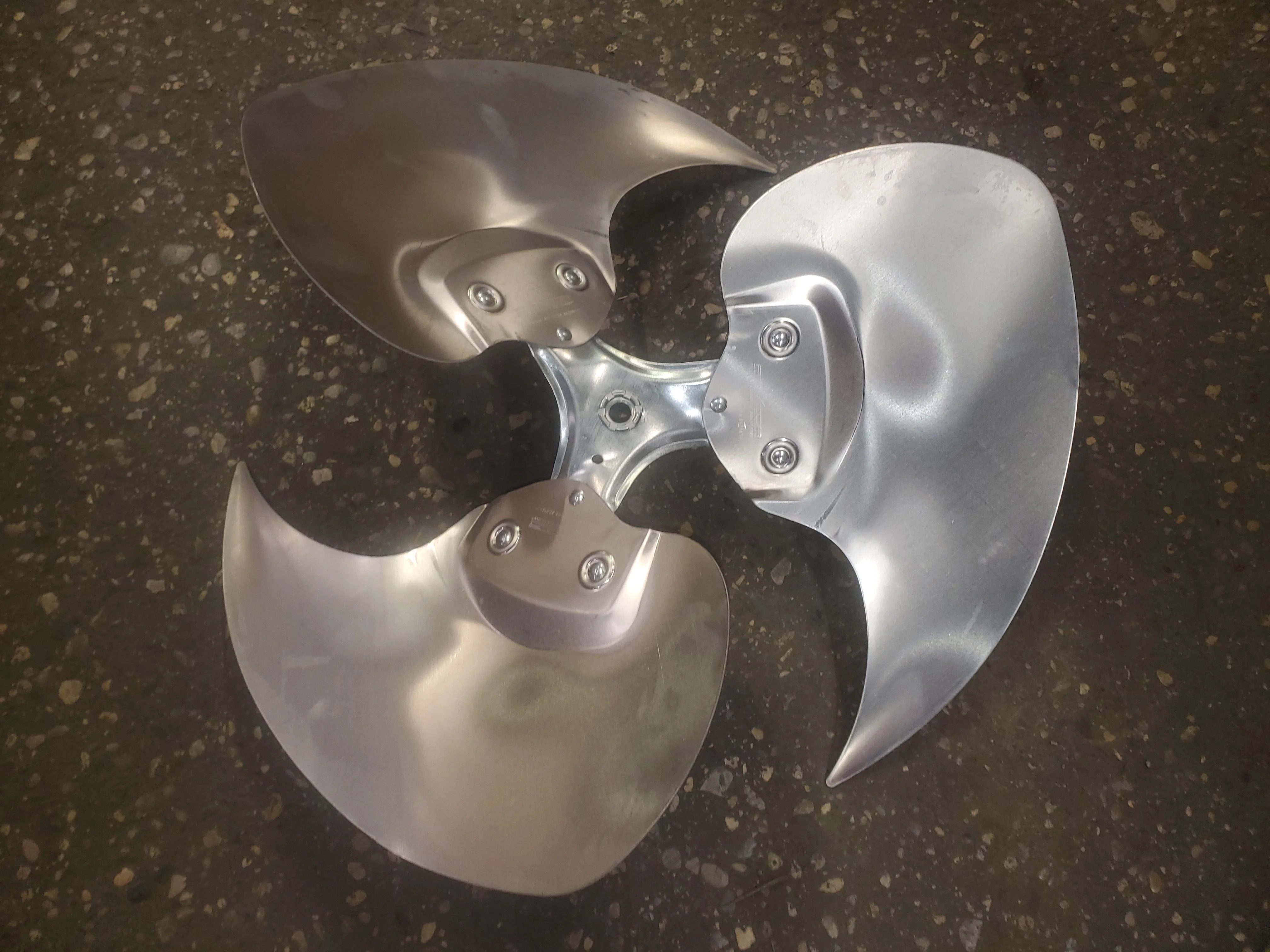 20Dia 1/2"Bore 3-Blade Fan Cw"