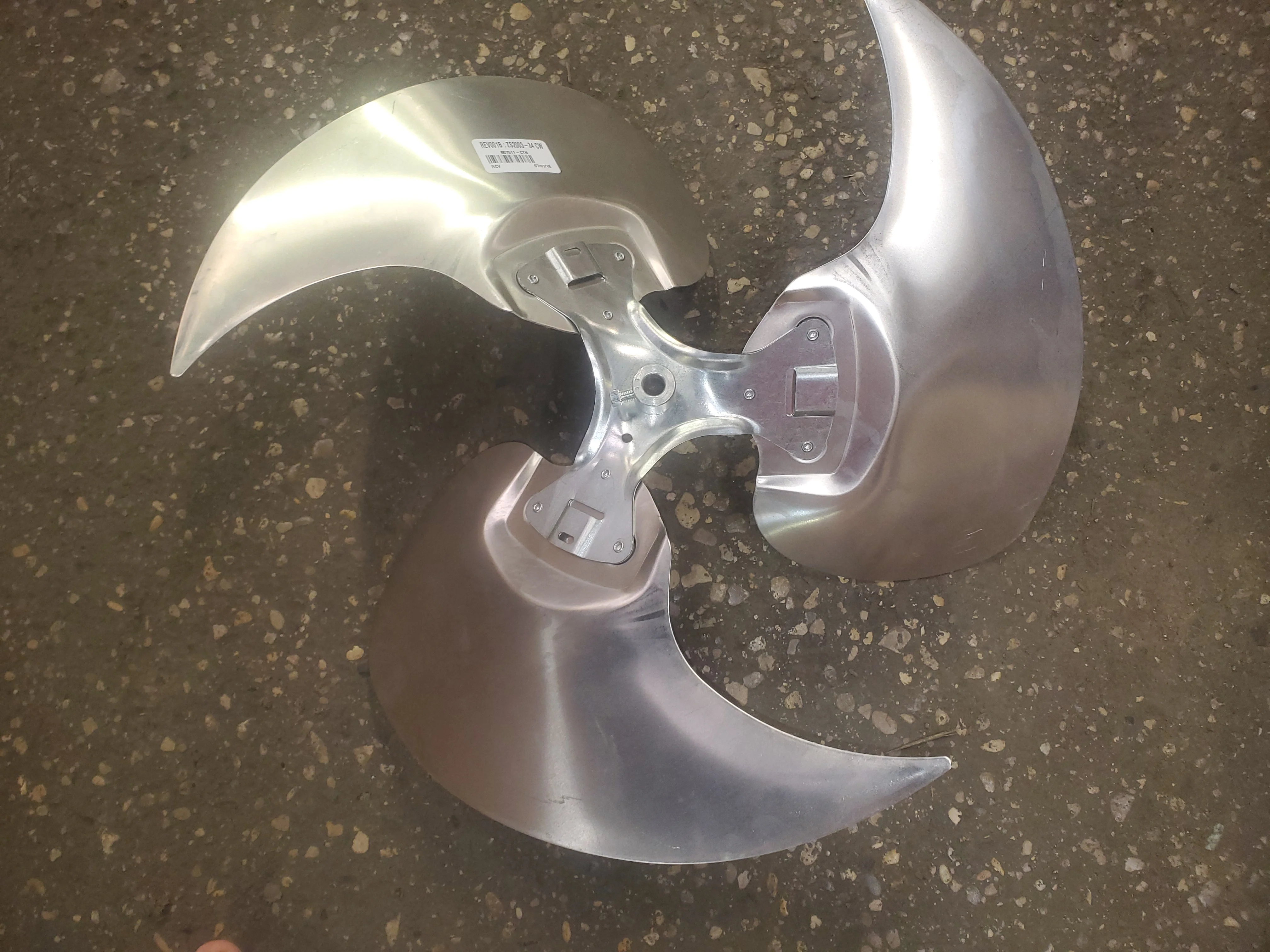 20Dia 1/2"Bore 3-Blade Fan Cw" - Image 2