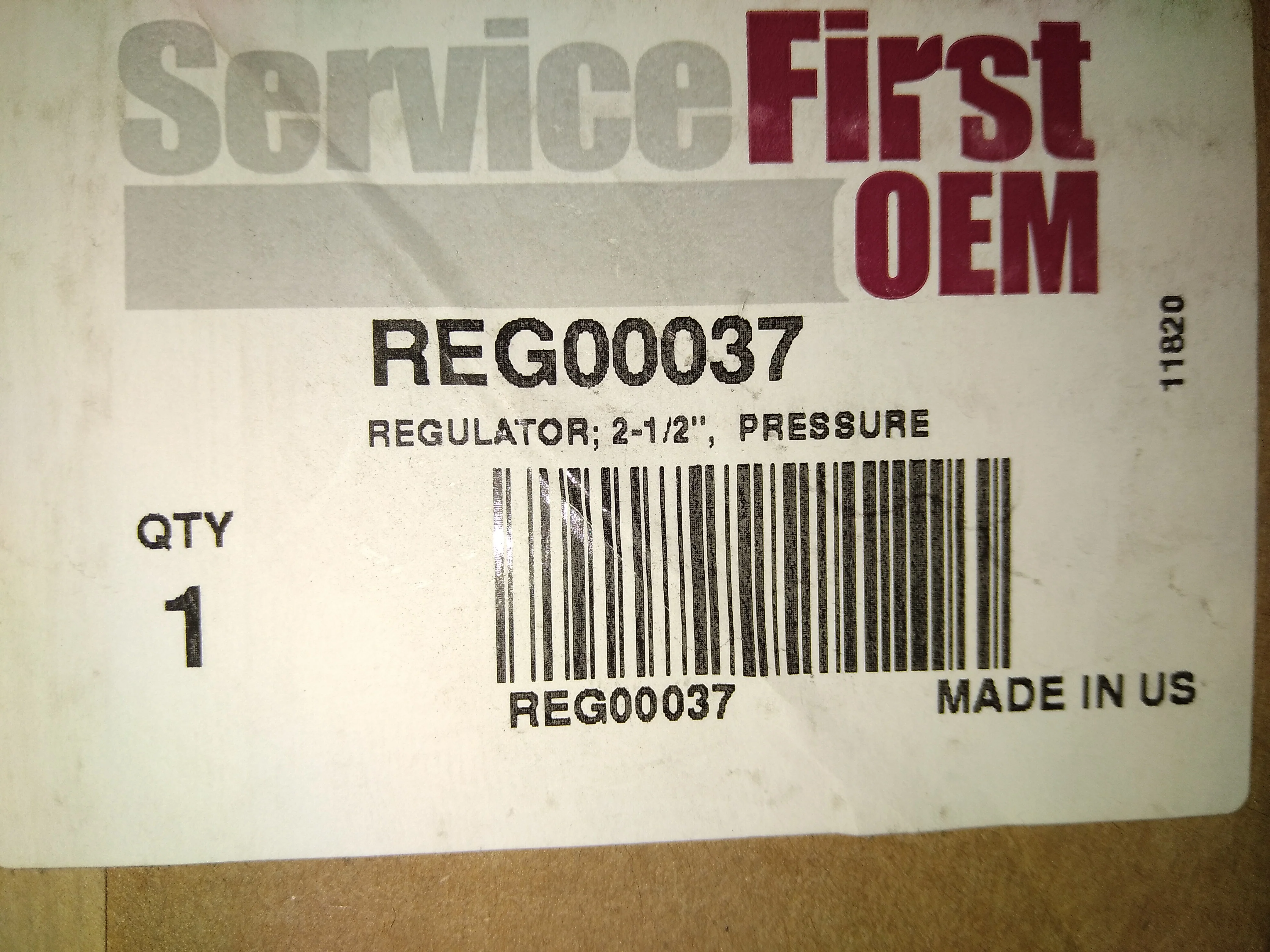 2-1/2" NPT LP/NG Straight Flow-Thru Pressure Regulator 3"-6" WC - Image 5