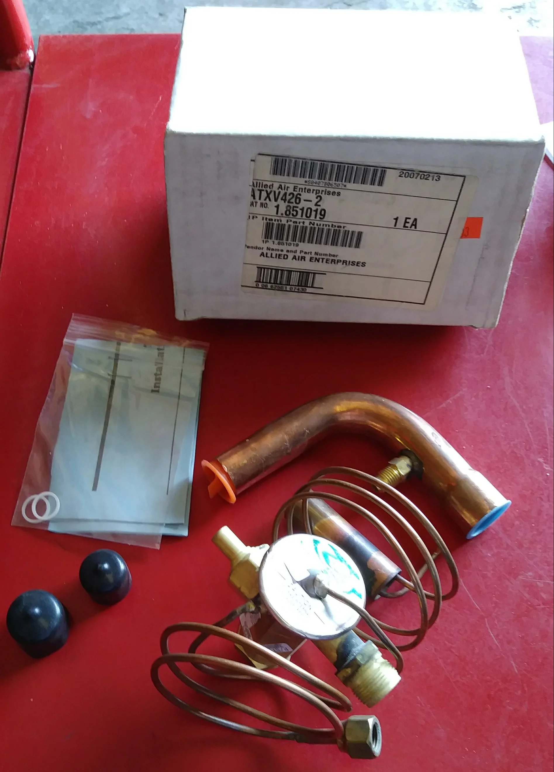 2-1/2 Ton Adj TXV Kit w/Internal Check Valve and 1/8" ODF Equalizer Port R22/R407C