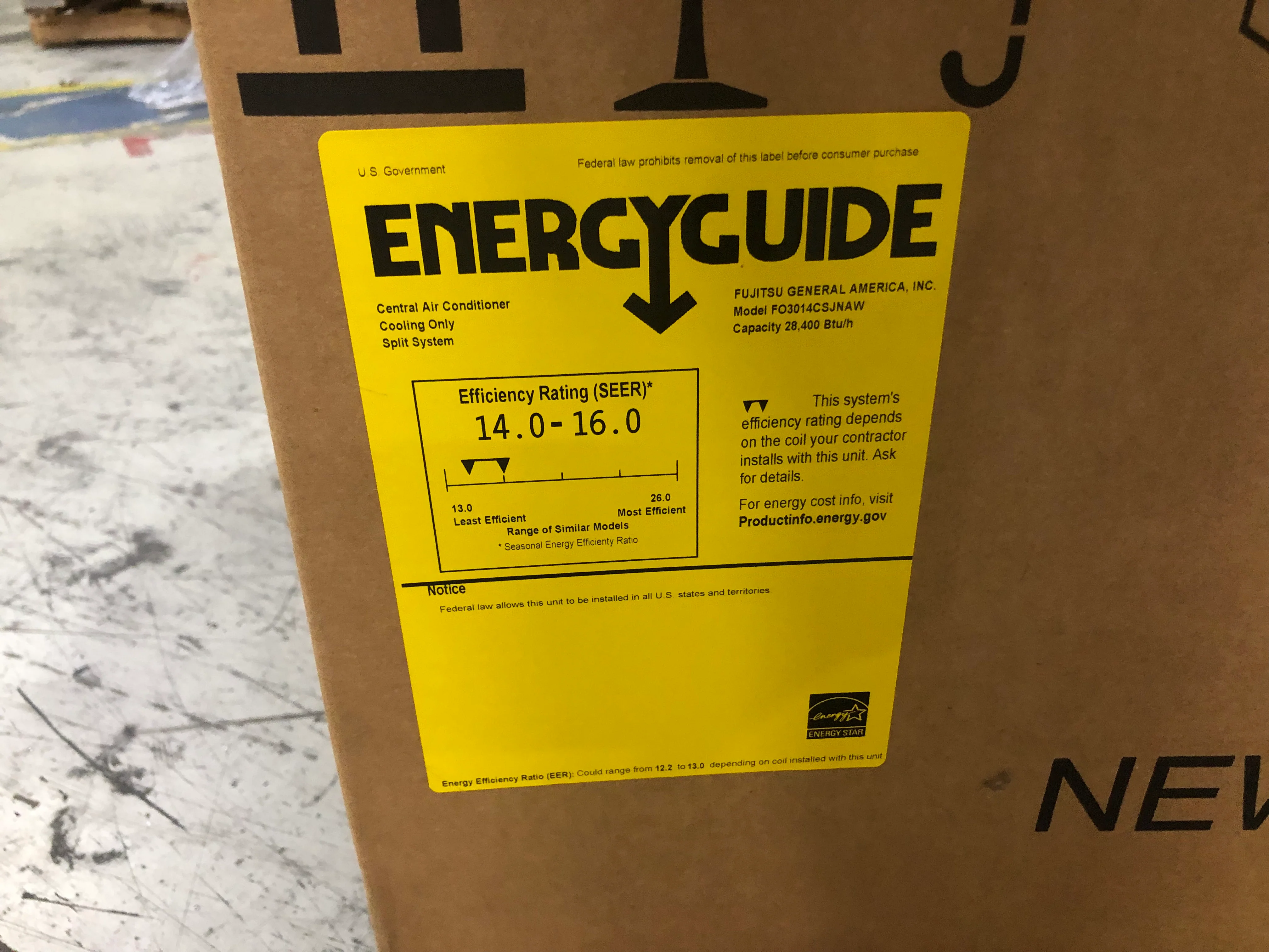 2-1/2 TON SPLIT-SYSTEM  AIR CONDITIONER 208-230/60/1 R410A 14 SEER - Image 6