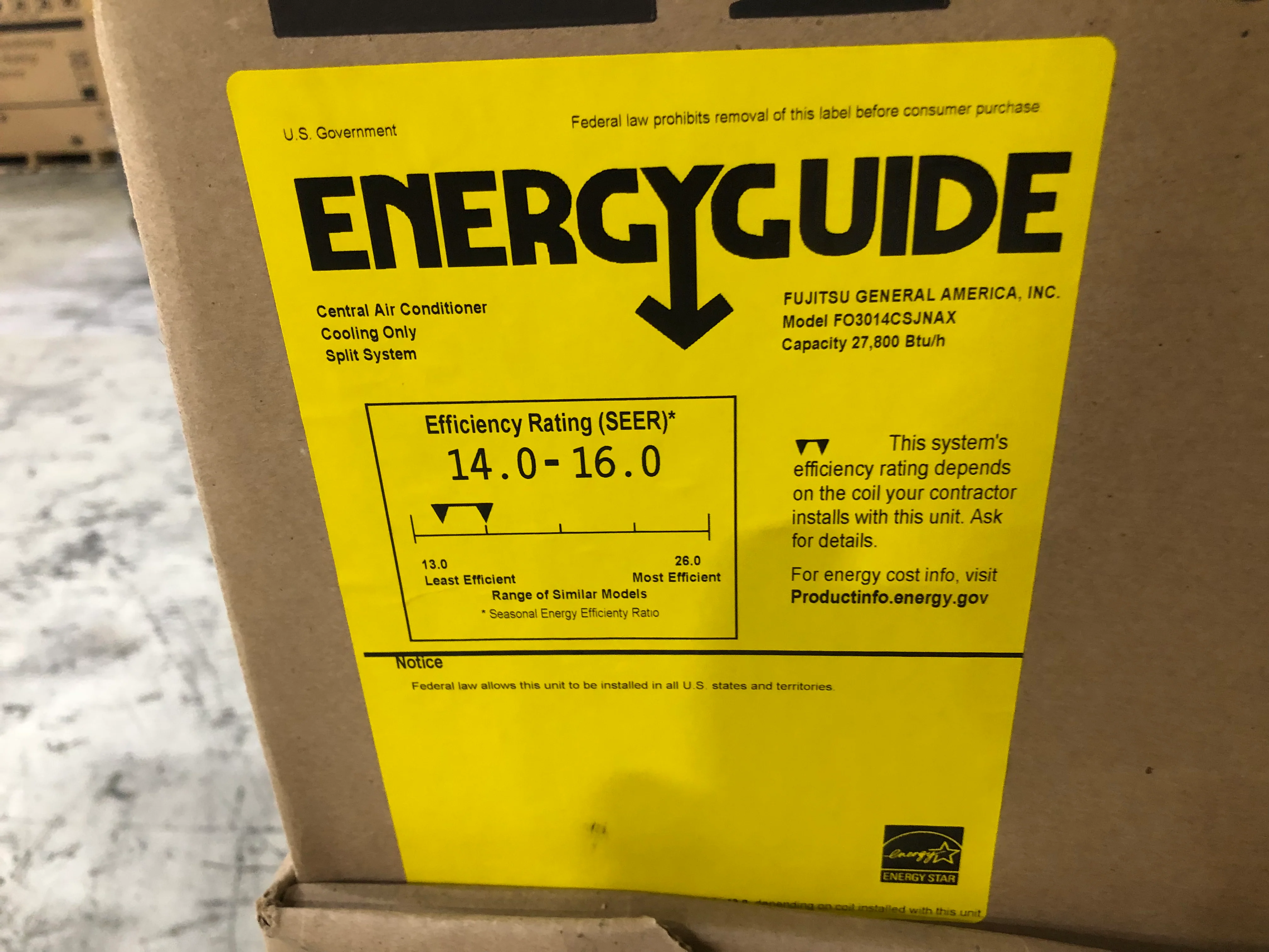 2.5 Ton Split-System Air Conditioner 208-230/60/1 R410A 14 Seer - Image 6