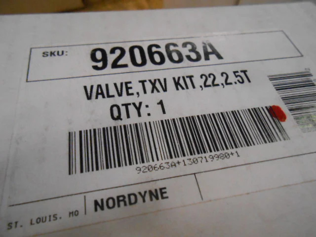 2-1/2 Ton Thermal Expansion Valve Conversion Kit, R-22 - Image 2