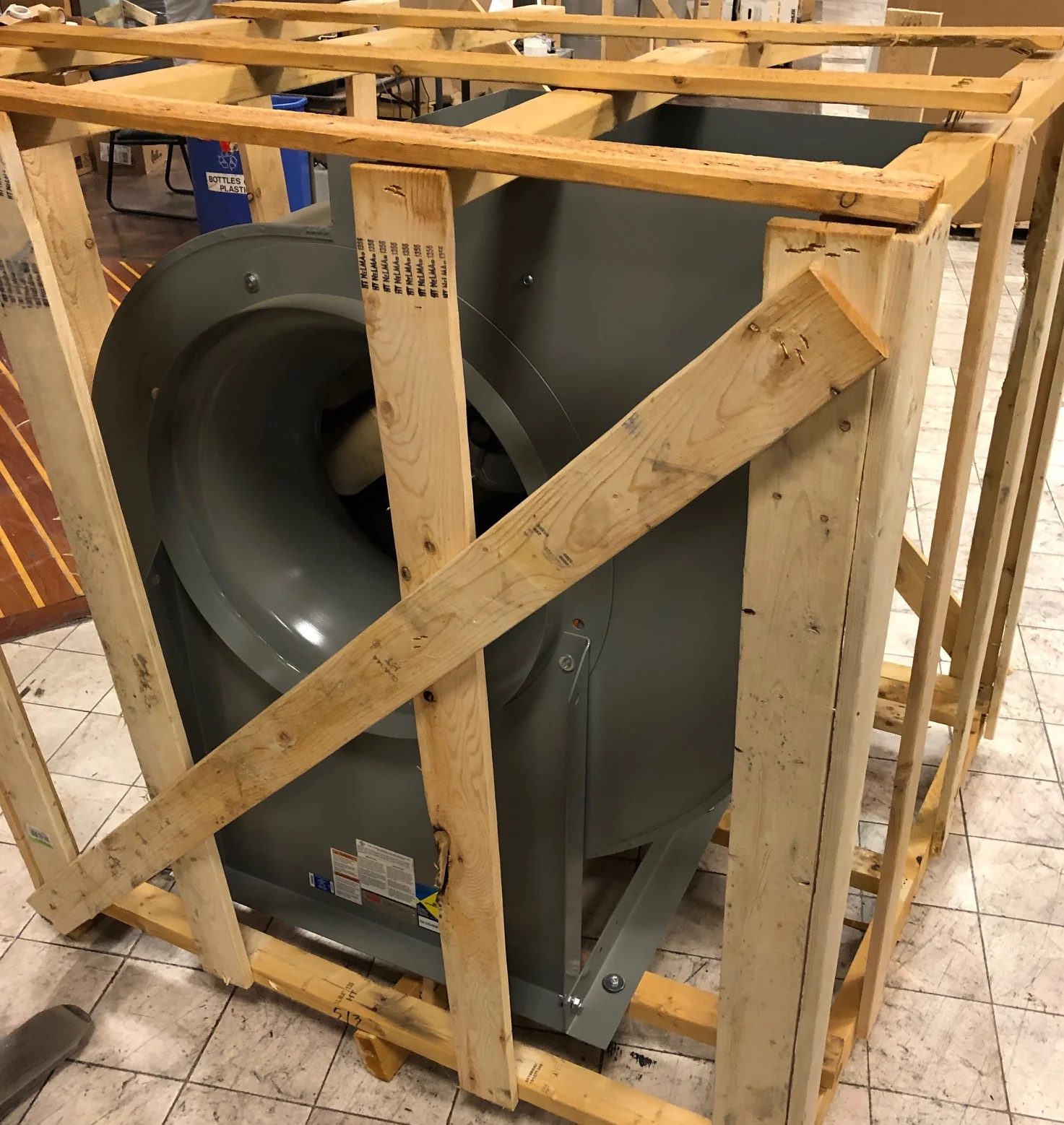 22-1/4 Belt Driven Backward Incline Utility Exhaust Blower/Less Drive Package" - Image 2