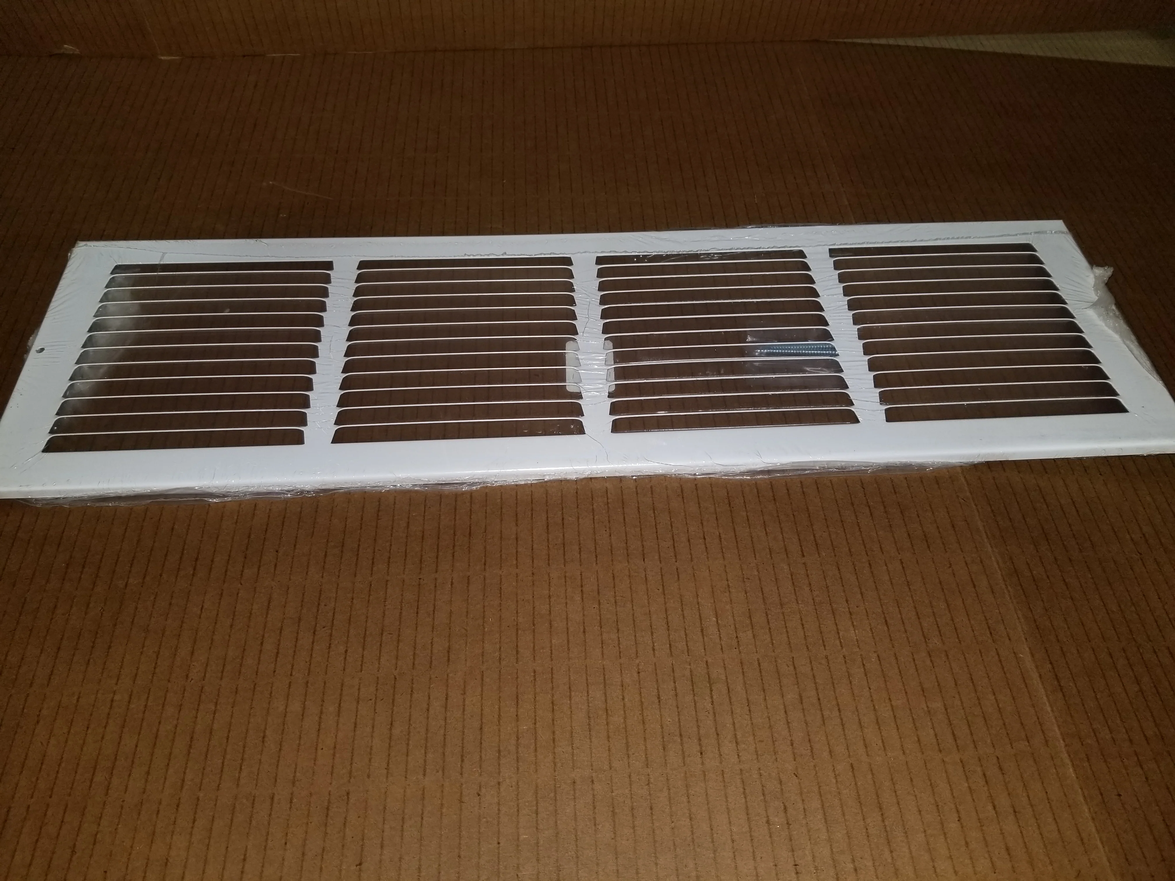 24" X 6" WHITE STEEL RETURN AIR GRILLE