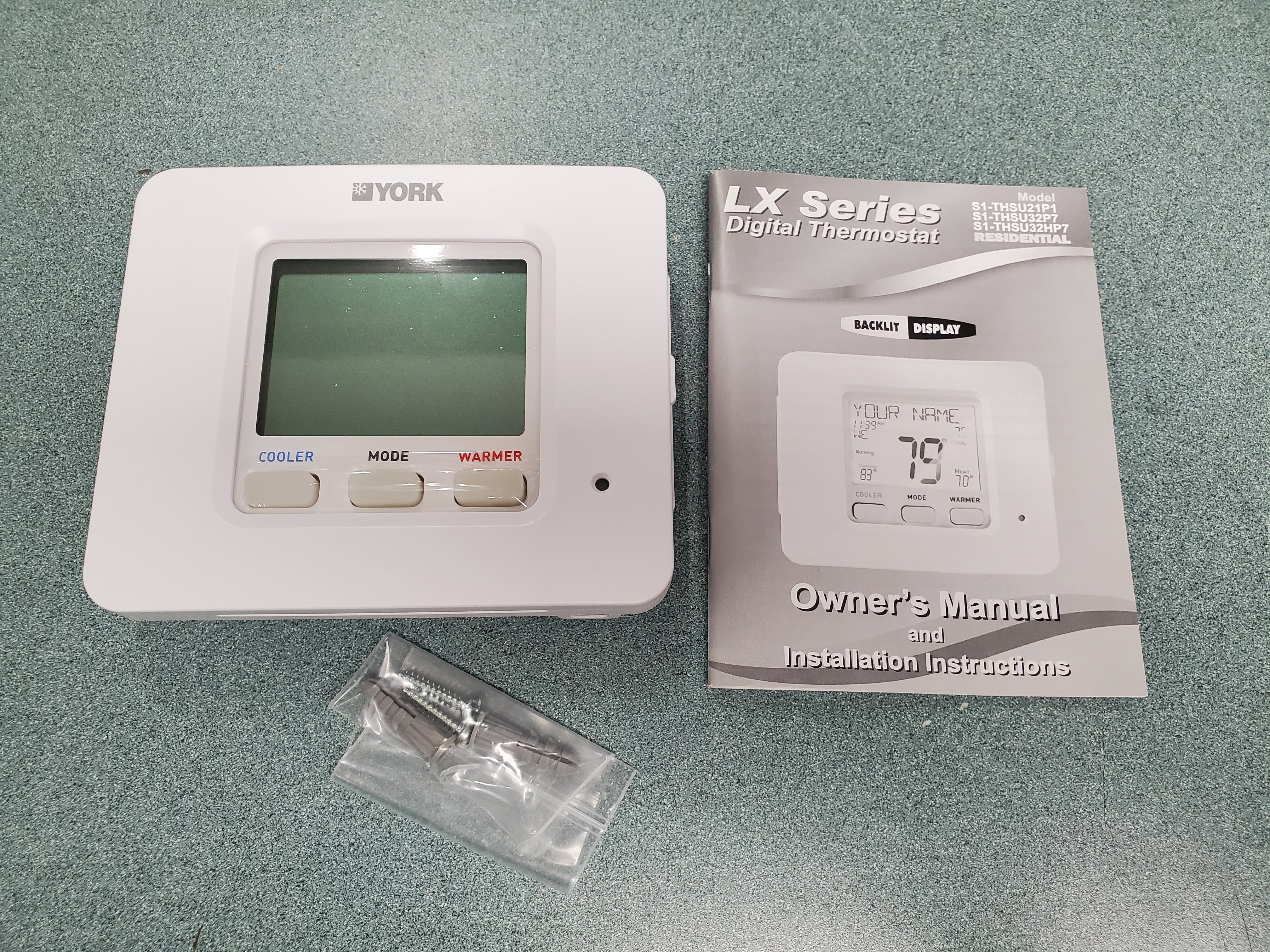 24 VAC LX Series 2 Heat/1 Cool Heat/Cool/Heat Pump Residential Digital Thermostat - Image 6