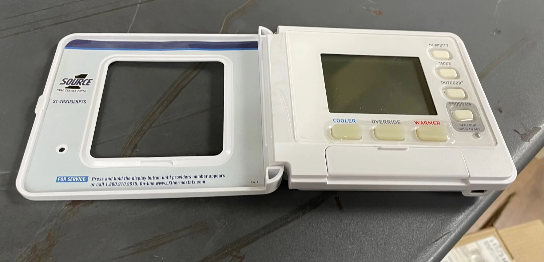 24 VAC LX Series 4 Heat/2 Cool Heat/Cool/Heat Pump Commercial Digital Thermostat w/Humidity Control - Image 5