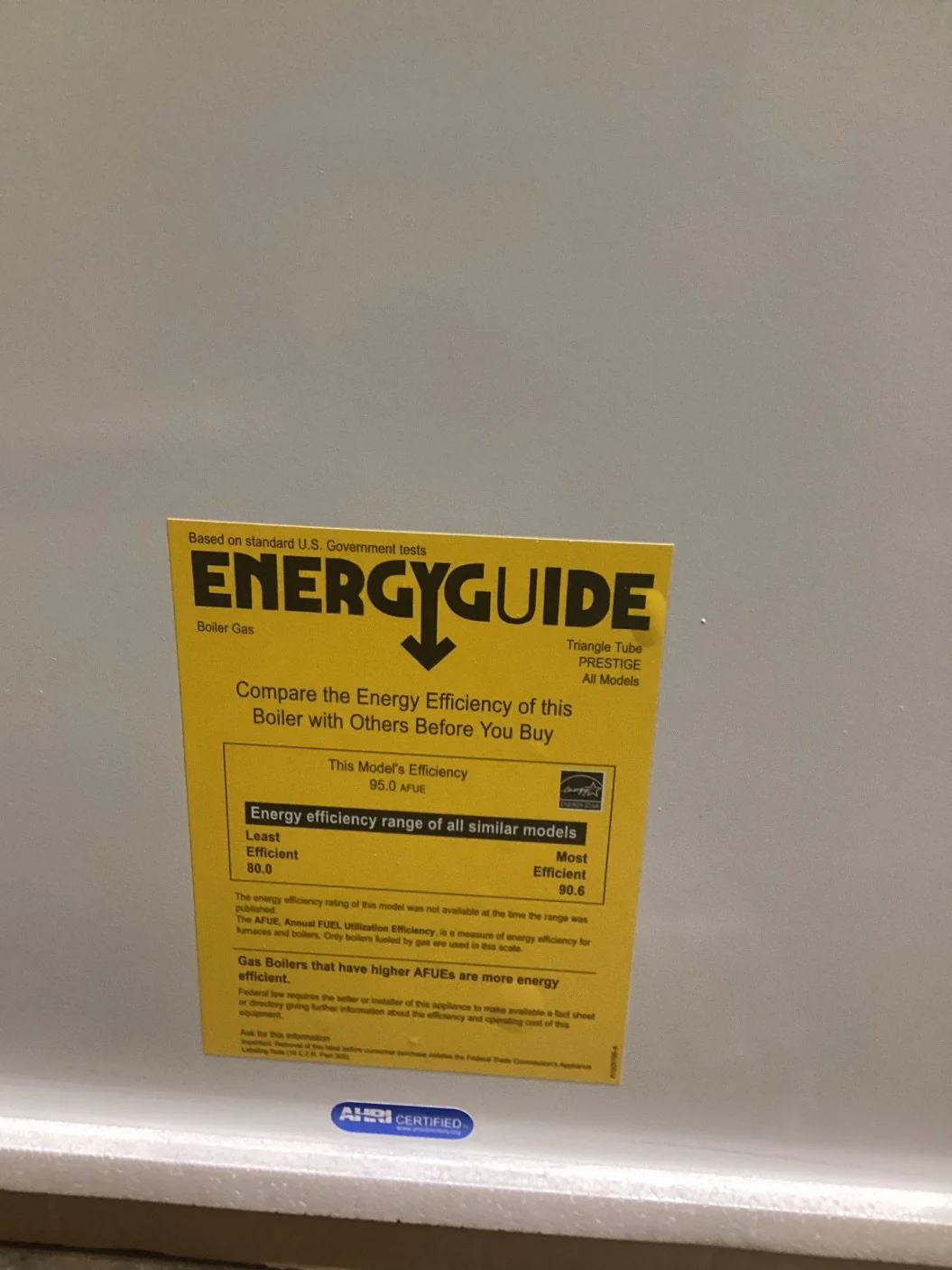 240,000 BTU Condensing Natural Gas Hot Water Boiler 95% AFUE, 120/60/1 - Image 5