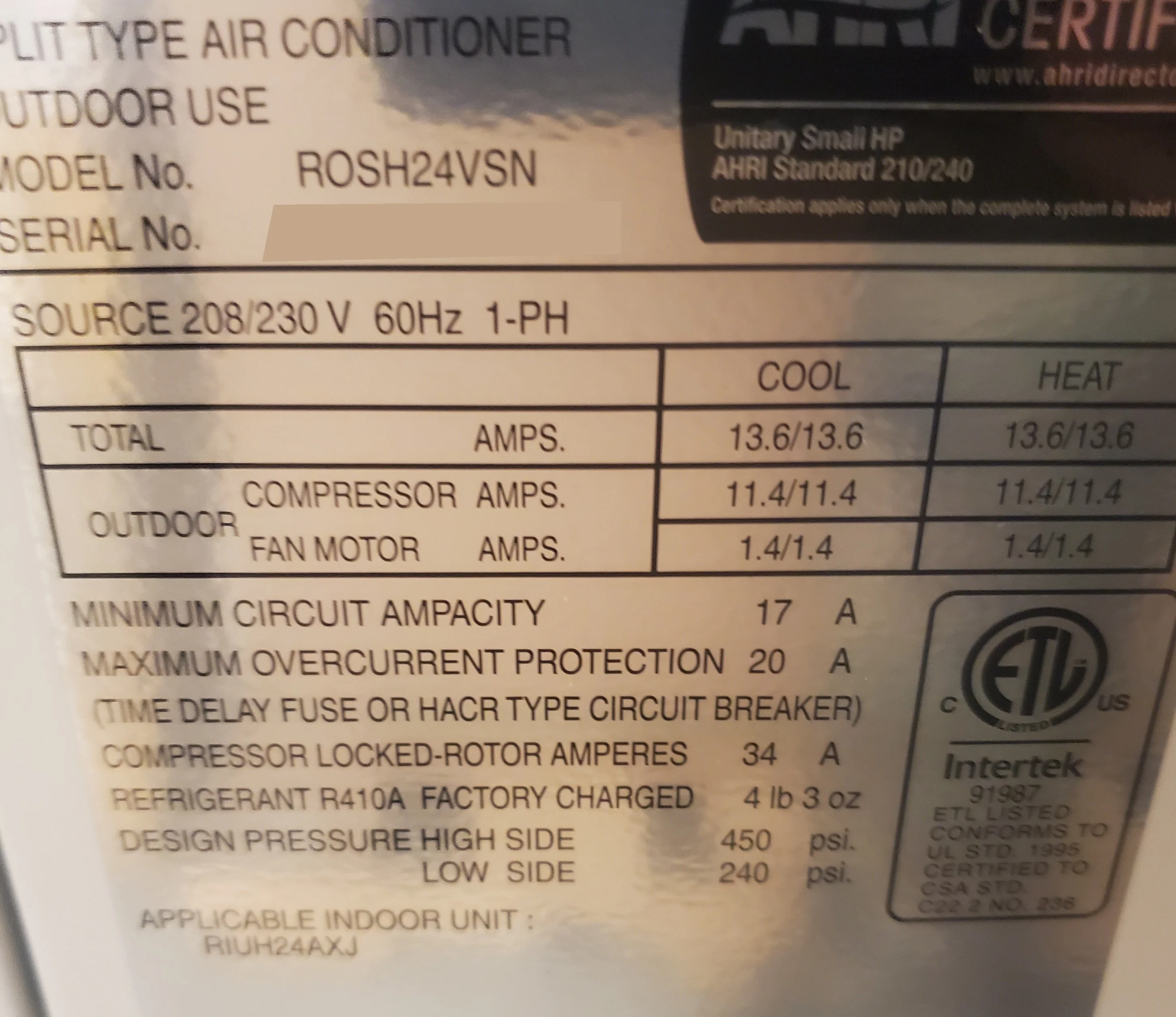 24,000 BTU Classic Series Single-Zone Inverter Outdoor Mini-Split Heat Pump Unit - Image 5