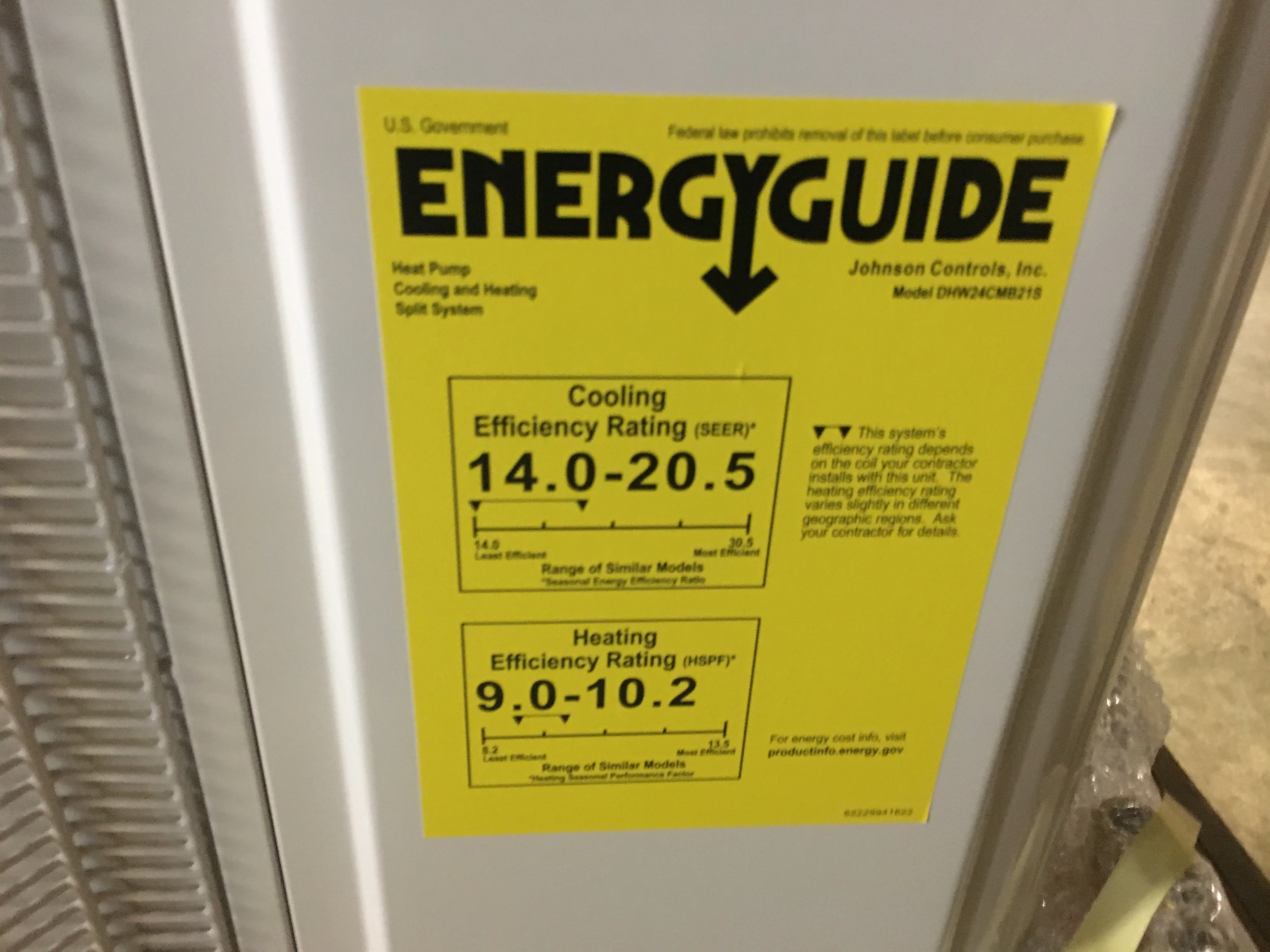 24,000 Btu Multi-Zone Outdoor Heat Pump Mini Split Unit, 20.5 Seer 208-230/60/1 R410A - Image 4