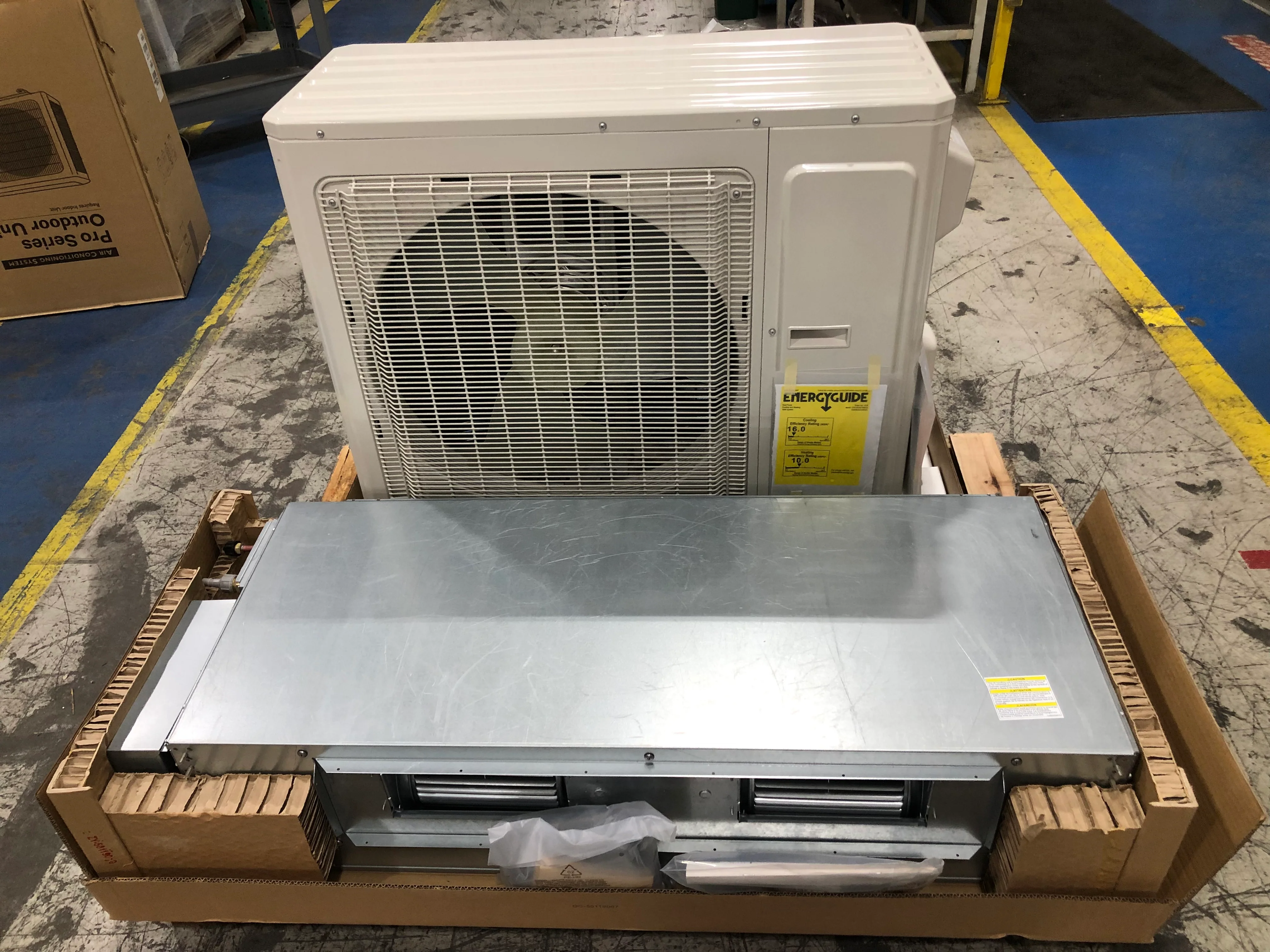 24,000 Btu Single Zone Concealed Mini Split Heat Pump Set 208-230/60/1 16 Seer R-410A - Image 2