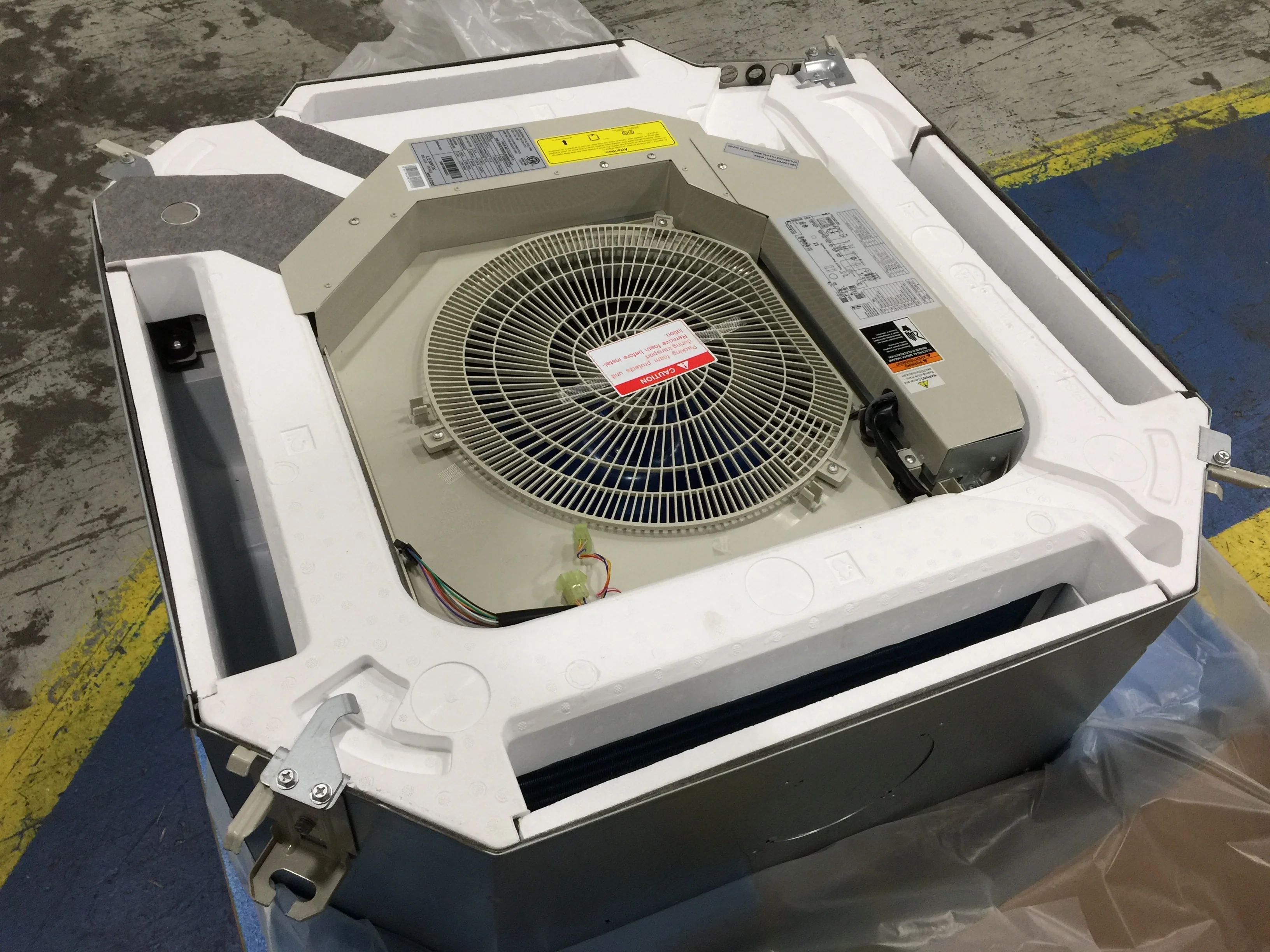 24,000 BTU VRF Heat Pump Ducted Concealed 4 Way Cassette Mini-Split Indoor Unit - Image 5