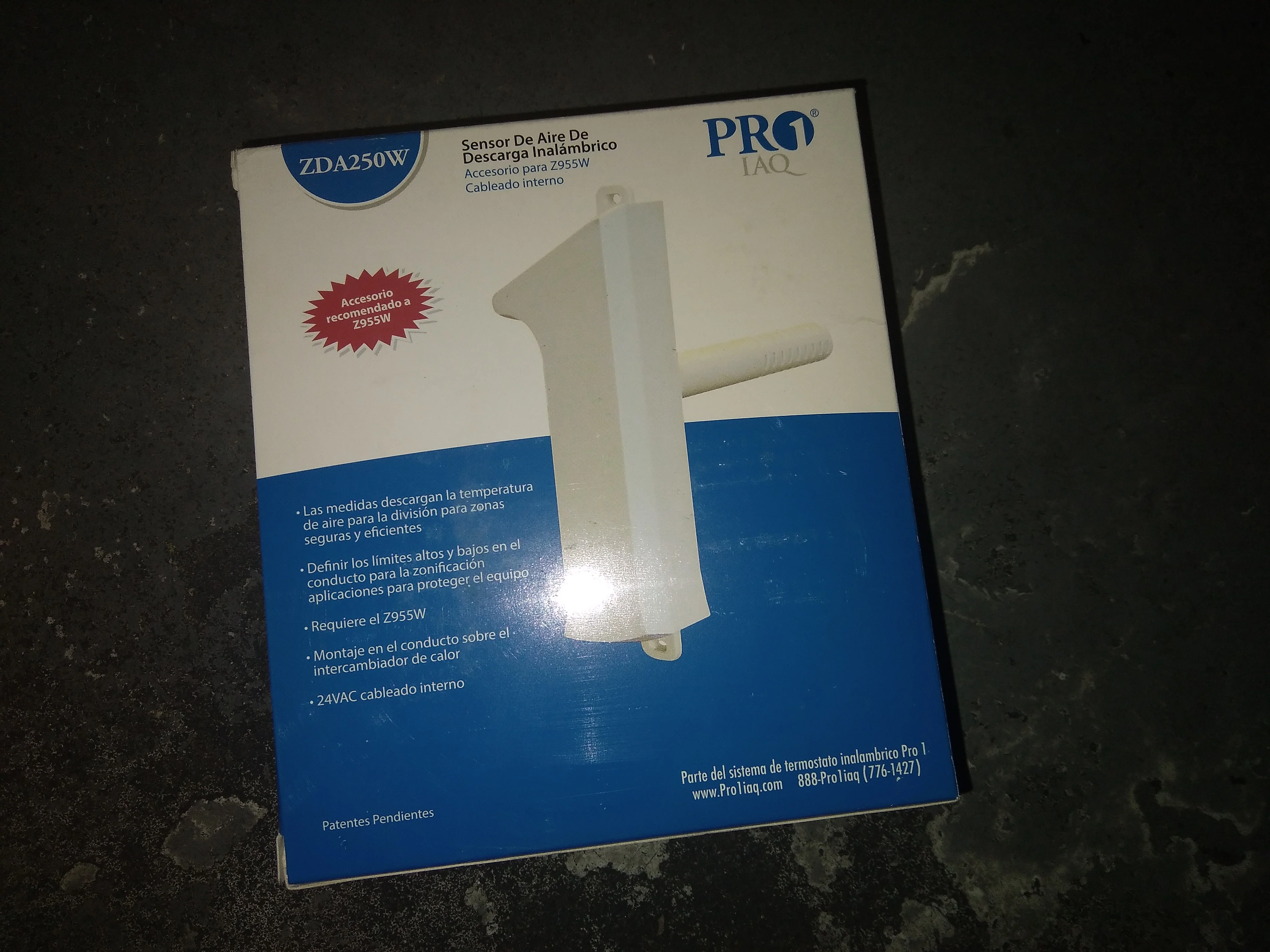 24VAC Wireless Discharge Air Sensor for Z955W Master Zone Thermostat - Image 5