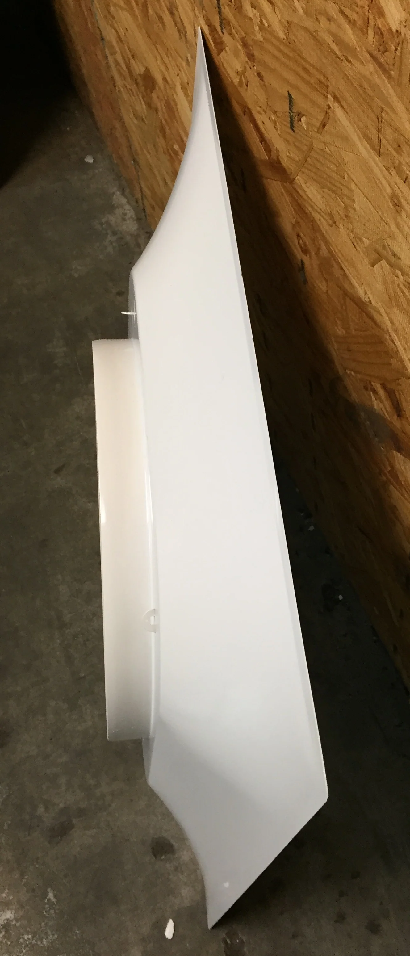 24x24x14 T1100 Ceiling Diffuser, Square, Architectural Plaque, Steel, Painted white (WH) finish, 14" neck - Image 3