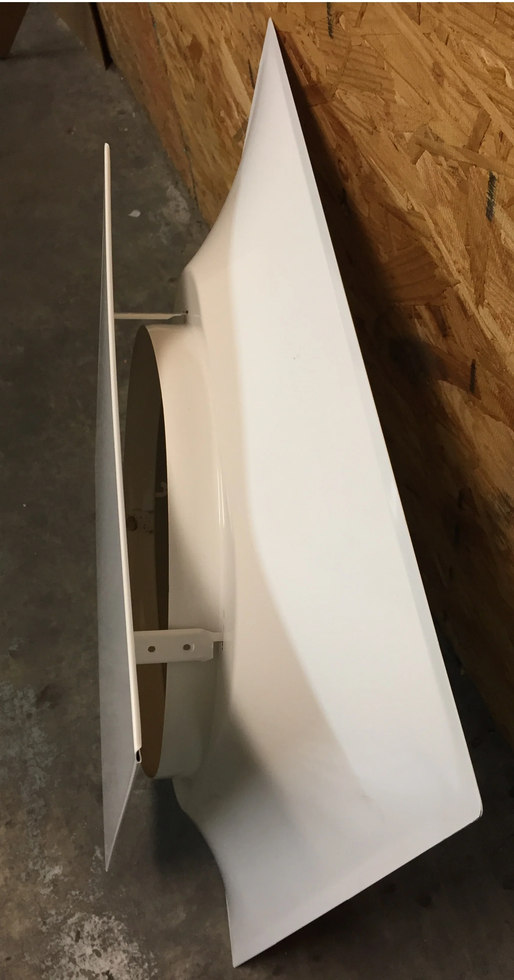 24x24x15 T1100 Ceiling Diffuser, Square, Architectural Plaque, Steel, Painted white (WH) finish, 15" neck **sold as 2 pack** - Image 8