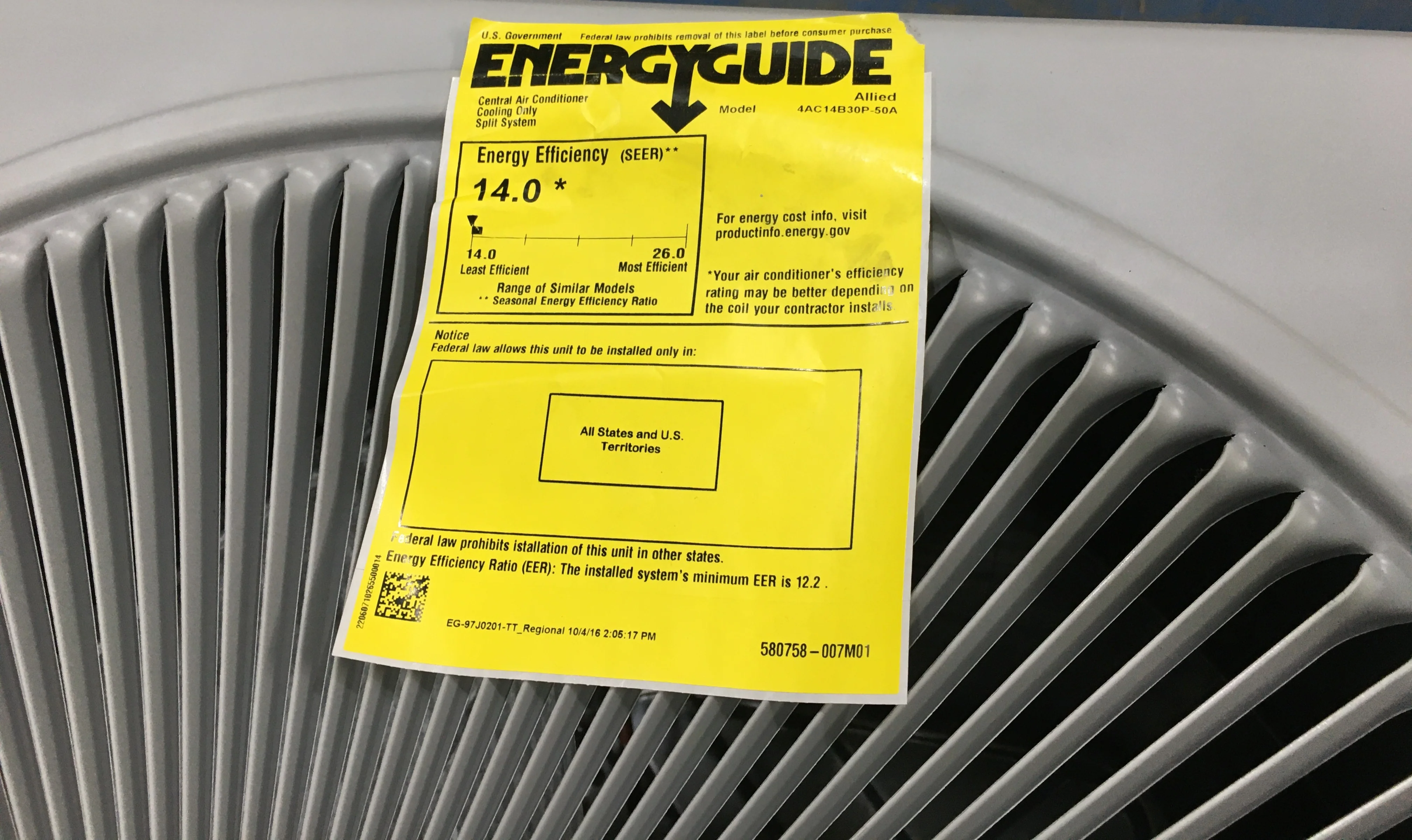 2.5 TON SPLIT SYSTEM AIR CONDITIONER 208-230/60/1 R-410A 14 SEER - Image 5