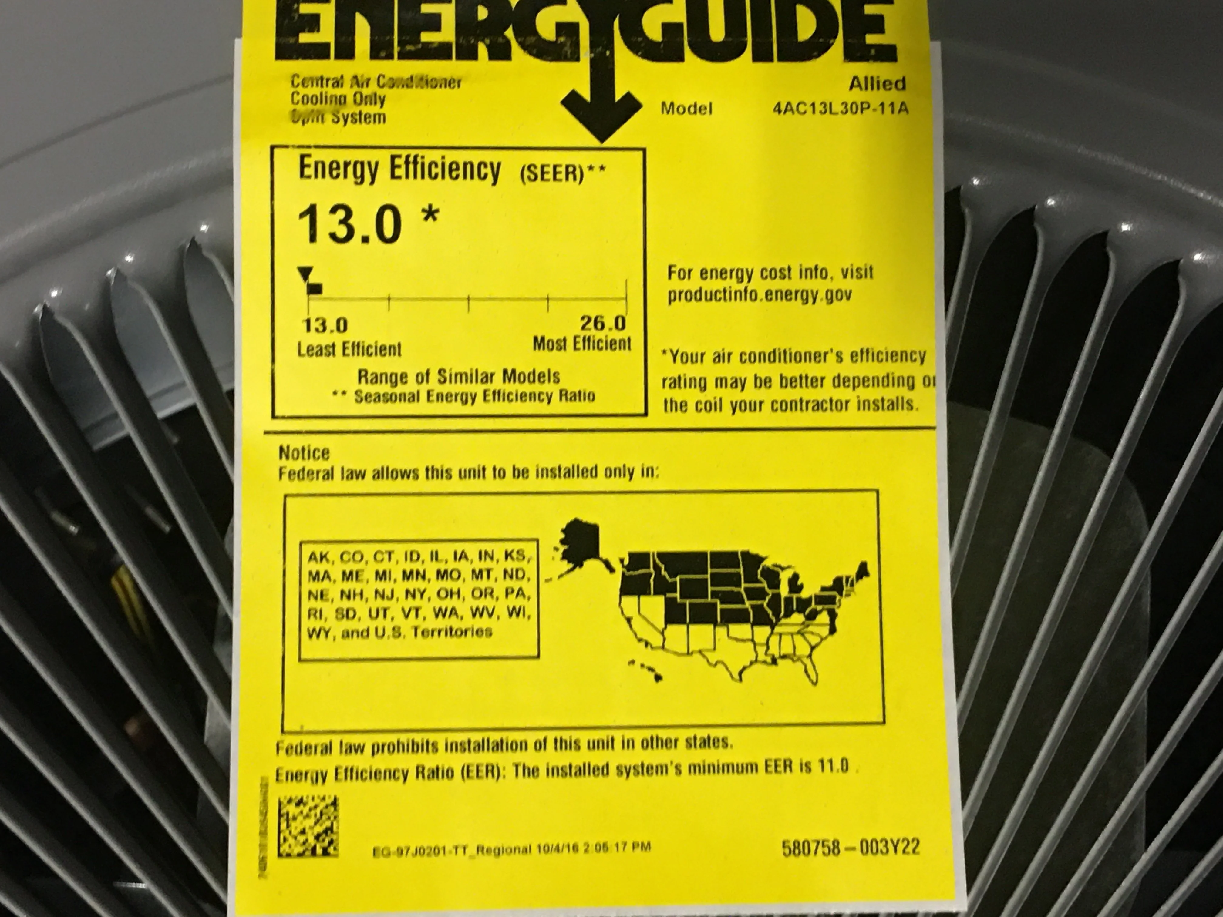 2.5 Ton Split-System Air Conditioner 208-230/60/1 R410A 13 SEER - Image 12