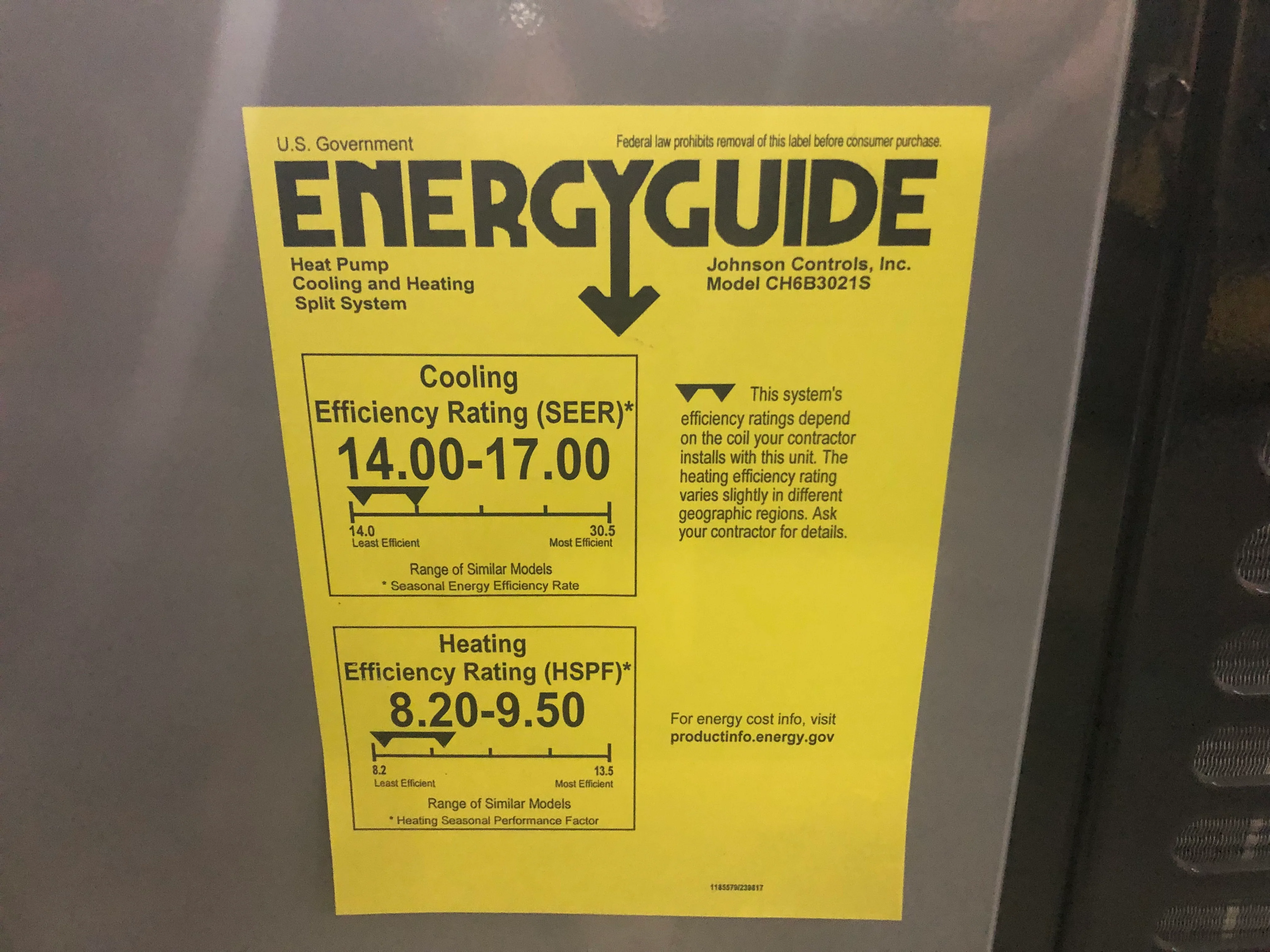 2.5 ton Split-System Heat Pump; 208-230/60/1, R410A, 16 SEER - Image 4
