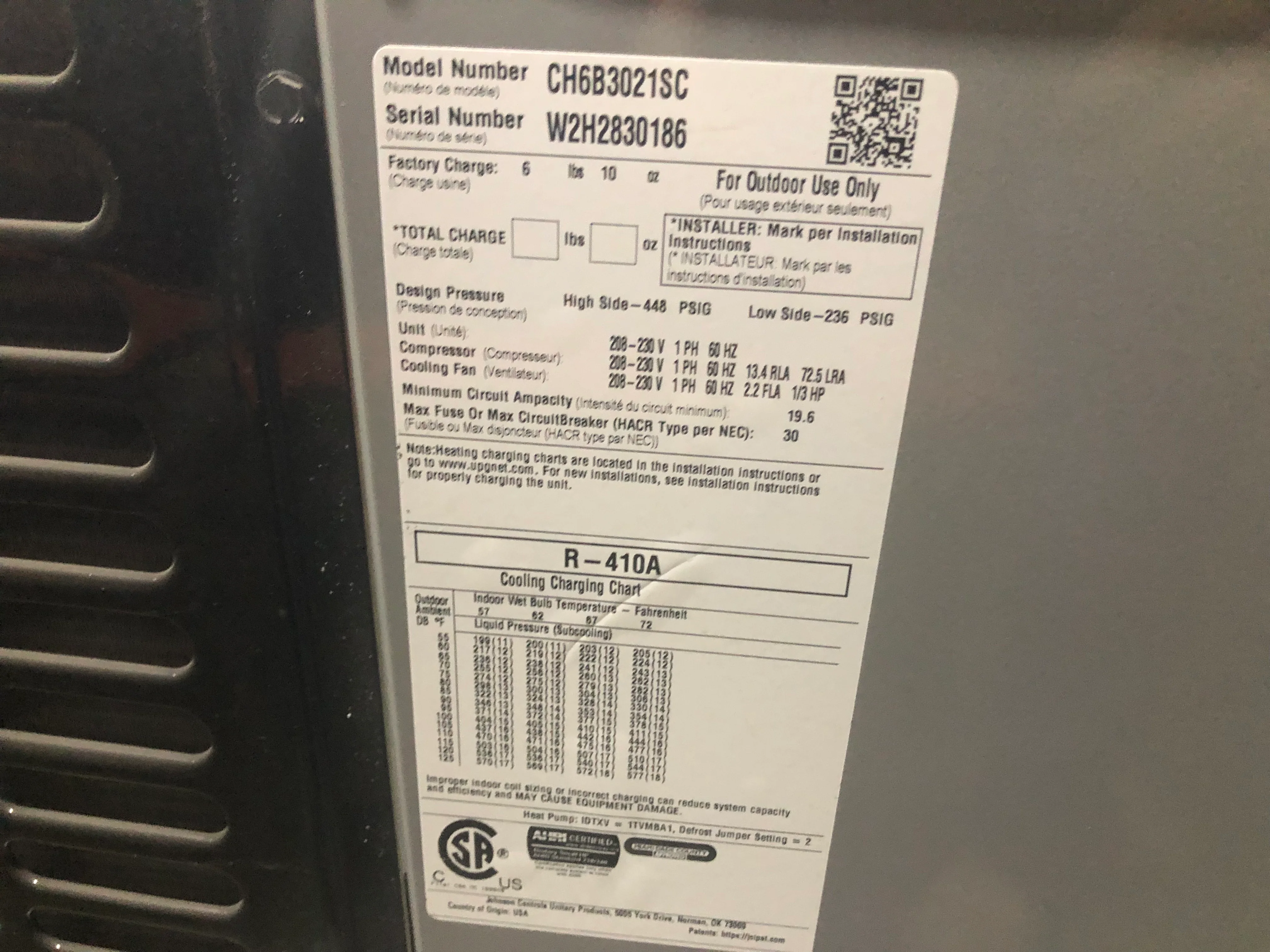 2.5 ton Split-System Heat Pump; 208-230/60/1, R410A, 16 SEER - Image 5