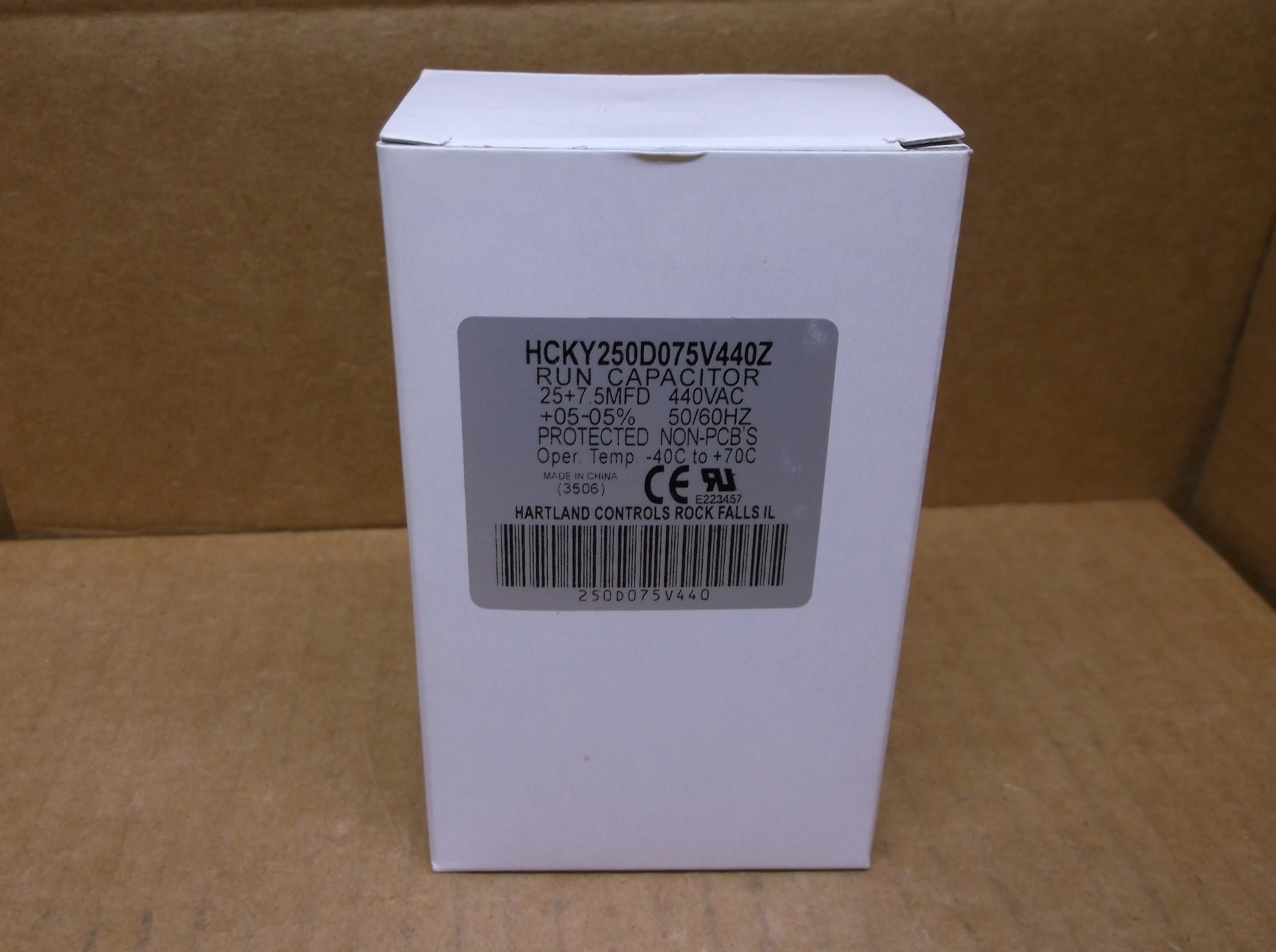 25+7.5 MFD x 440 VAC Oval Dual Run Capacitor - Image 3