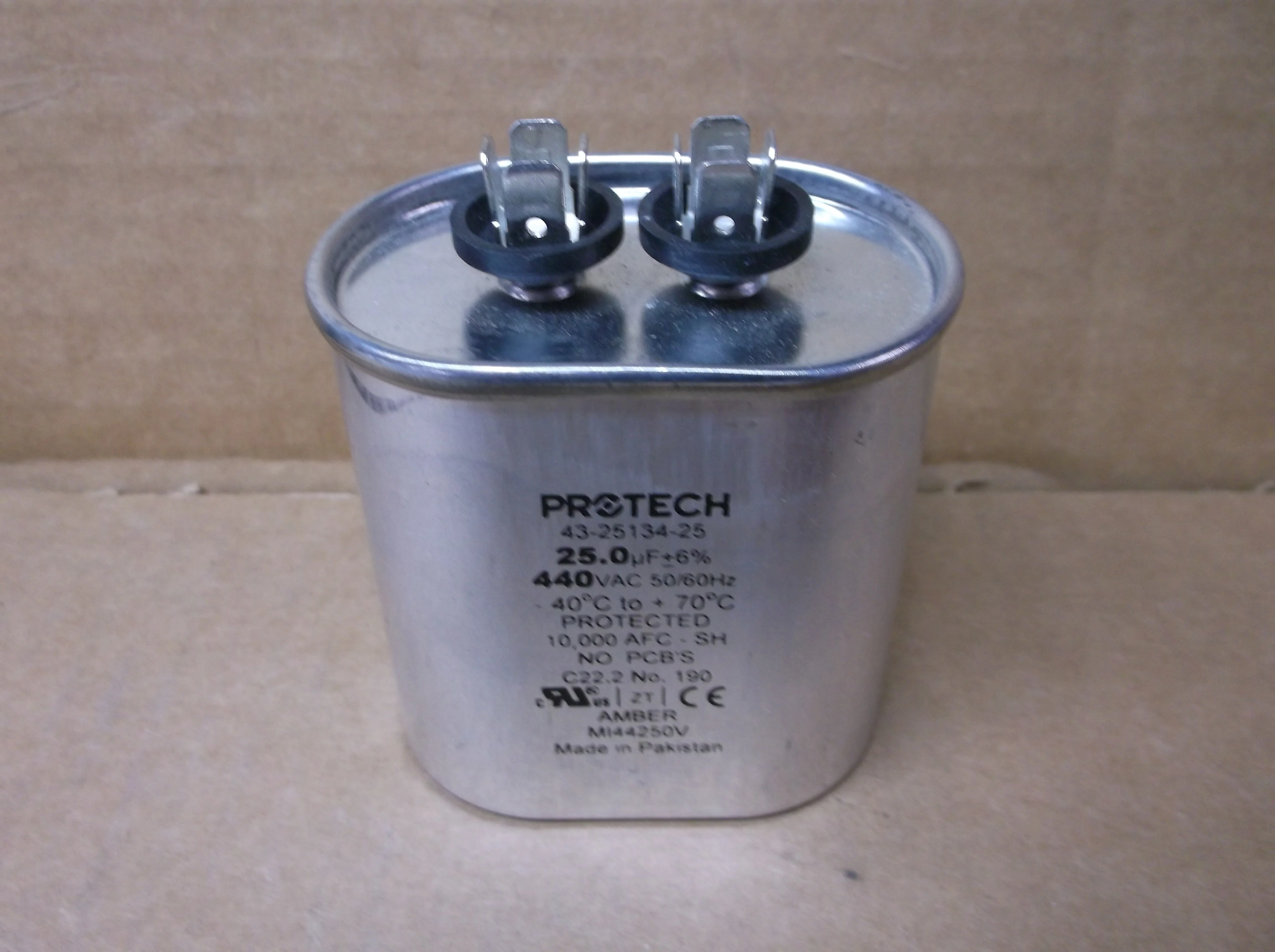 25UF x 440VAC Oval Run Capacitor - Image 4