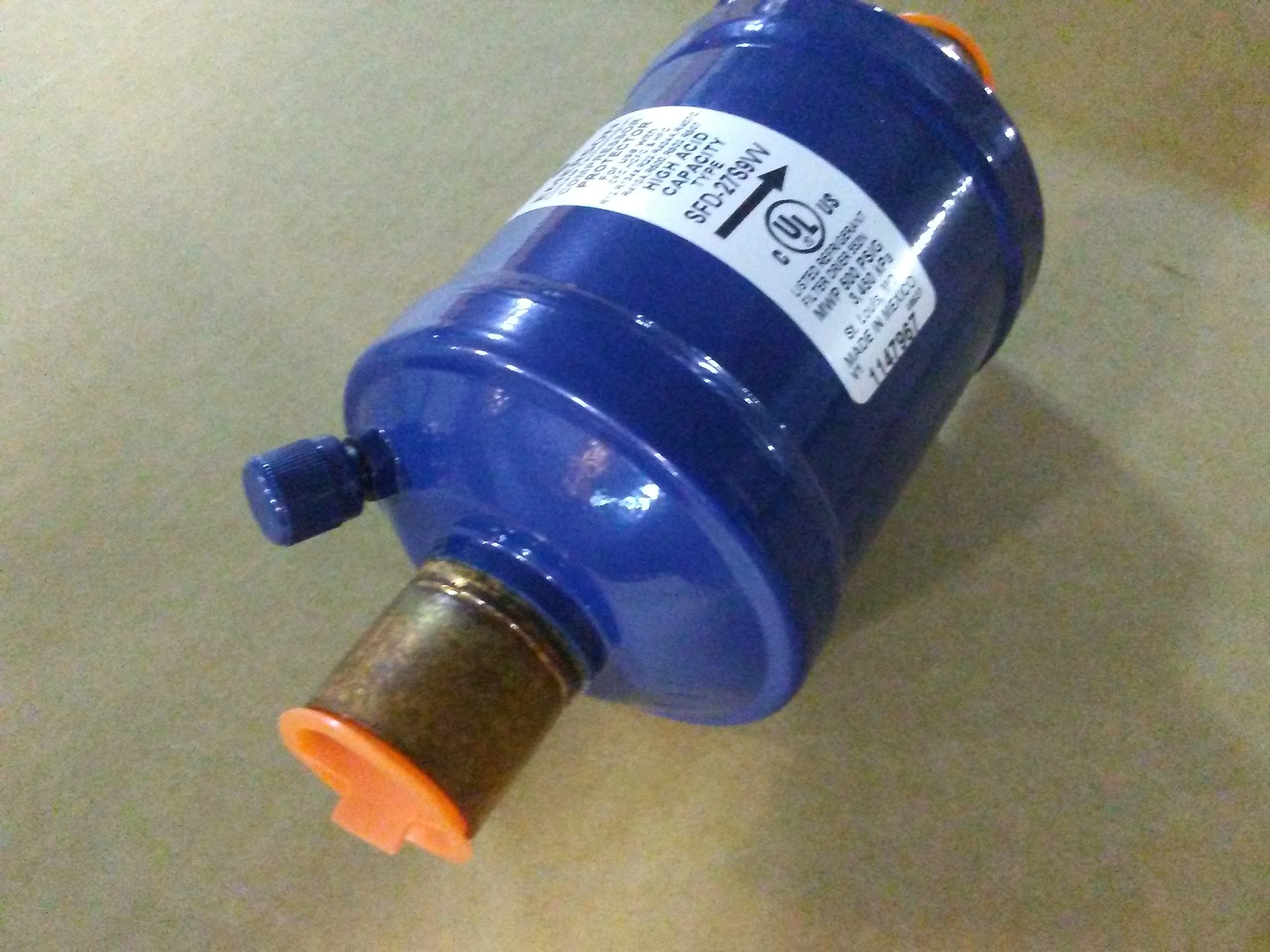 27 CUBIC INCH 1-1/8" SWEAT SUCTION LINE FILTER DRIER - Image 2