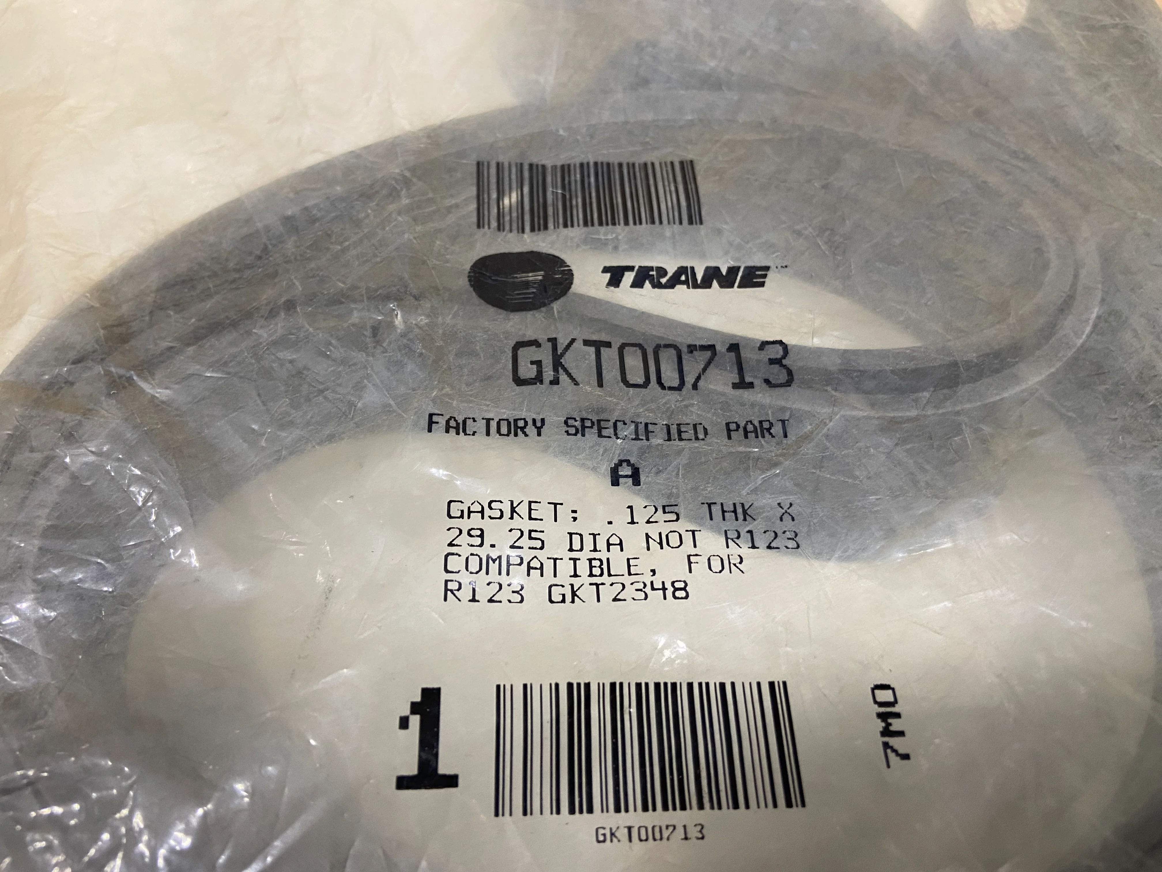 29 1/4" OD X 26.25 ID GASKET .125" THICKNESS - Image 2