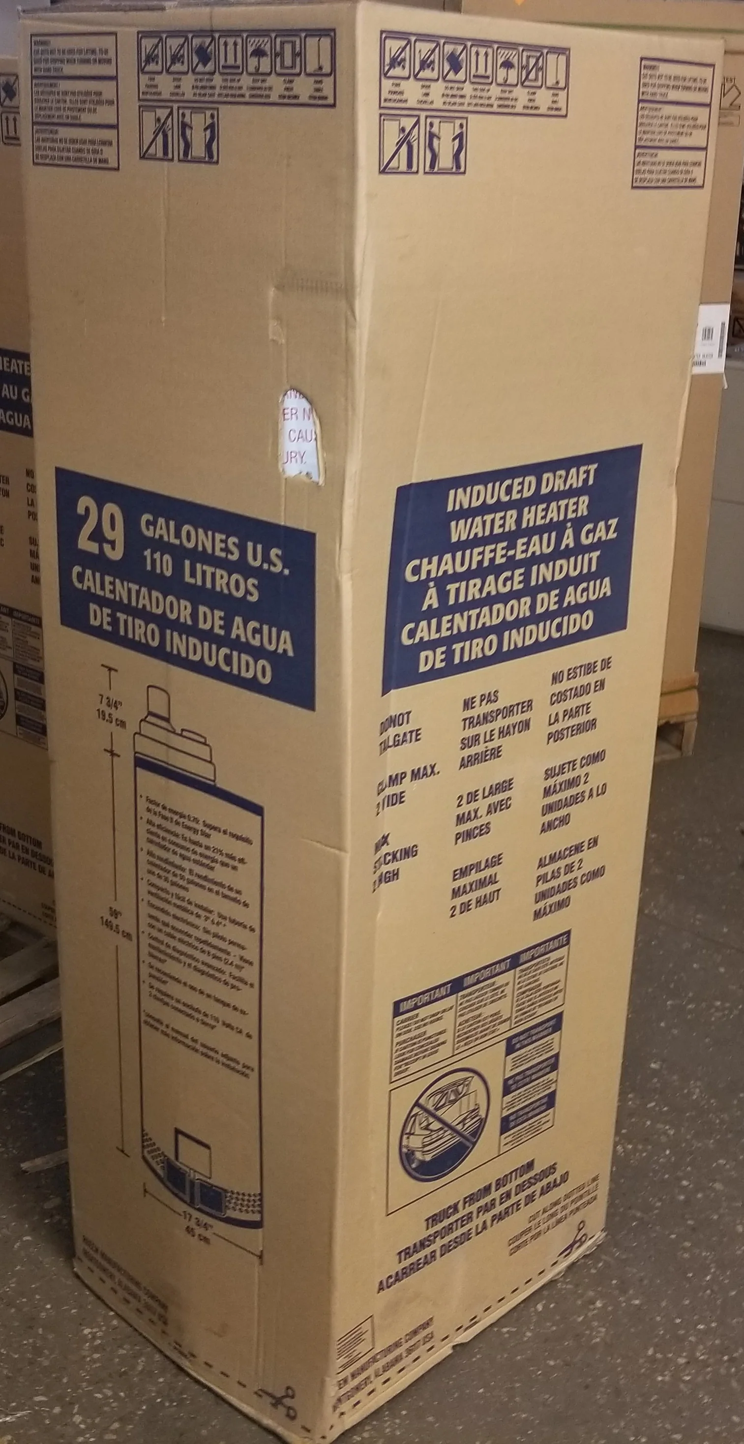 29 GAL. RESIDENTIAL NATURAL LOW NOx GAS WATER HEATER - Image 6