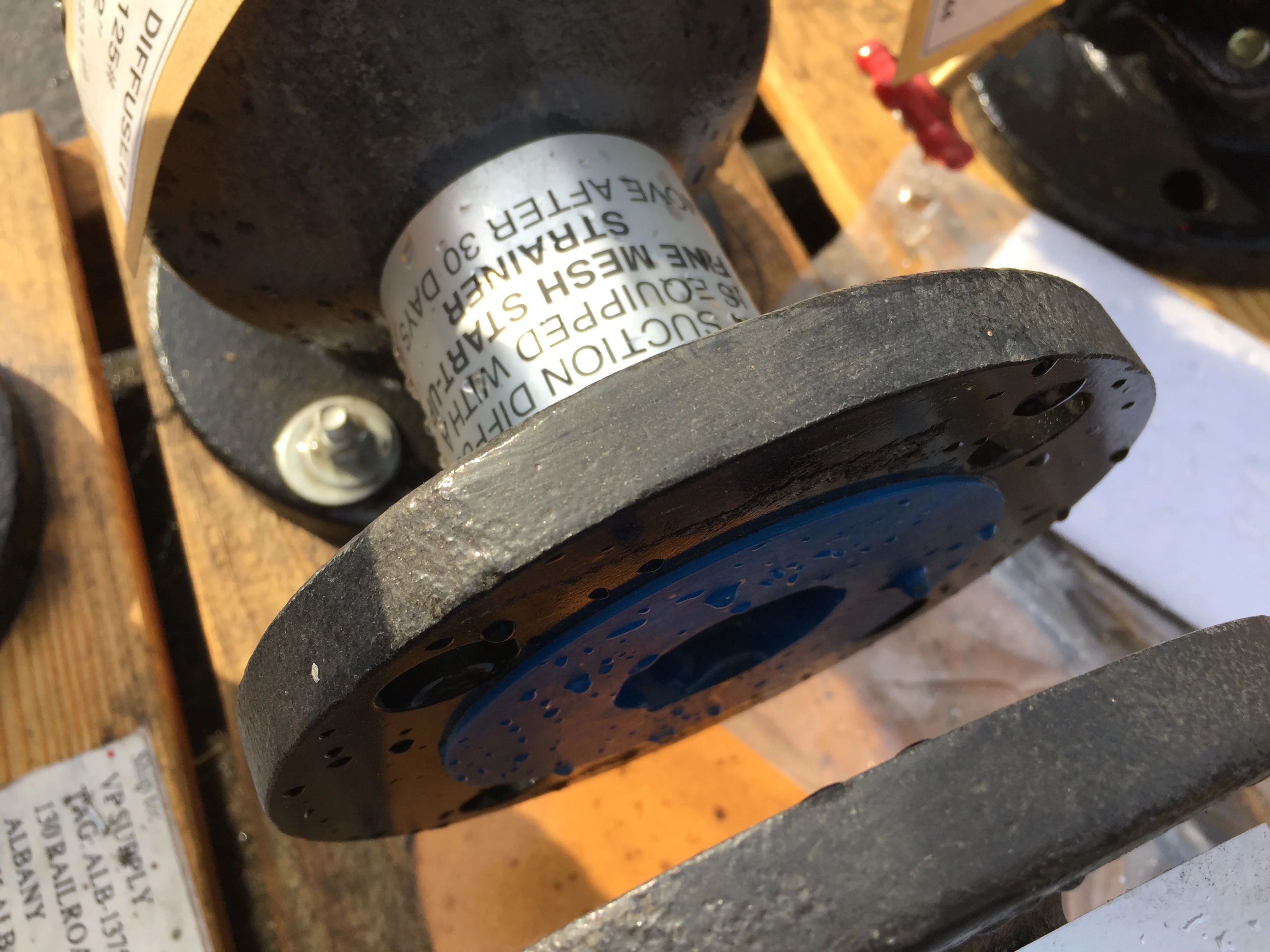3" x 2" Ductile Iron Flanged Suction Diffuser Rear Strainer Pullout - Image 3