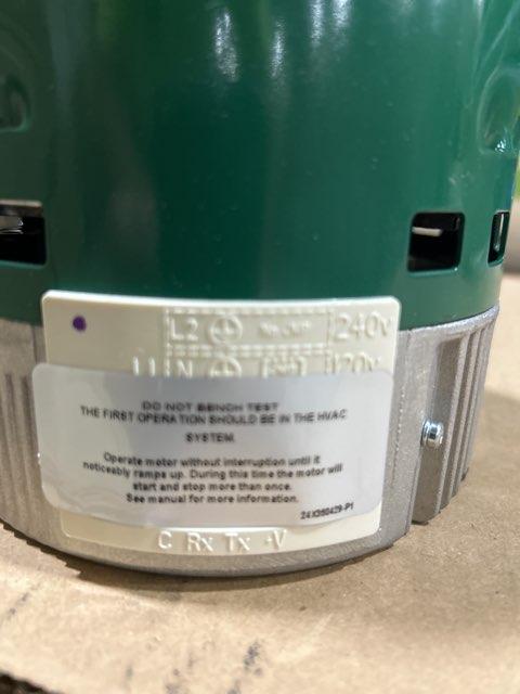 3/4 HP ECM Blower Motor 120/240/60/1 1050 Rpm Variable Speed - Image 5