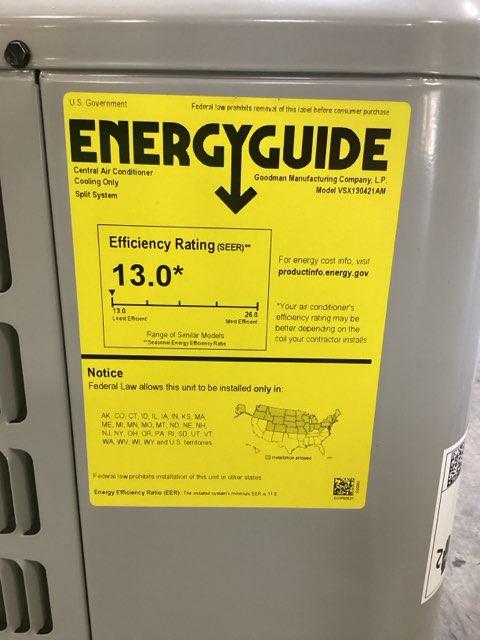 3.5 Ton Single-Stage Split-System Air Conditioner 208-230/60/1 R410A 13 SEER - Image 5