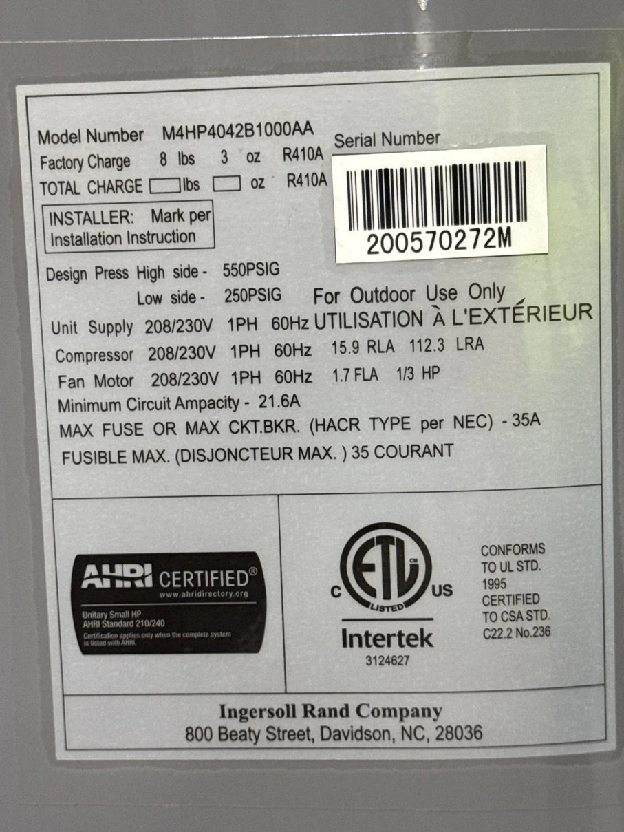 3.5 Ton Split-System Heat Pump 208-230/60/1 R-410A 14 Seer - Image 3