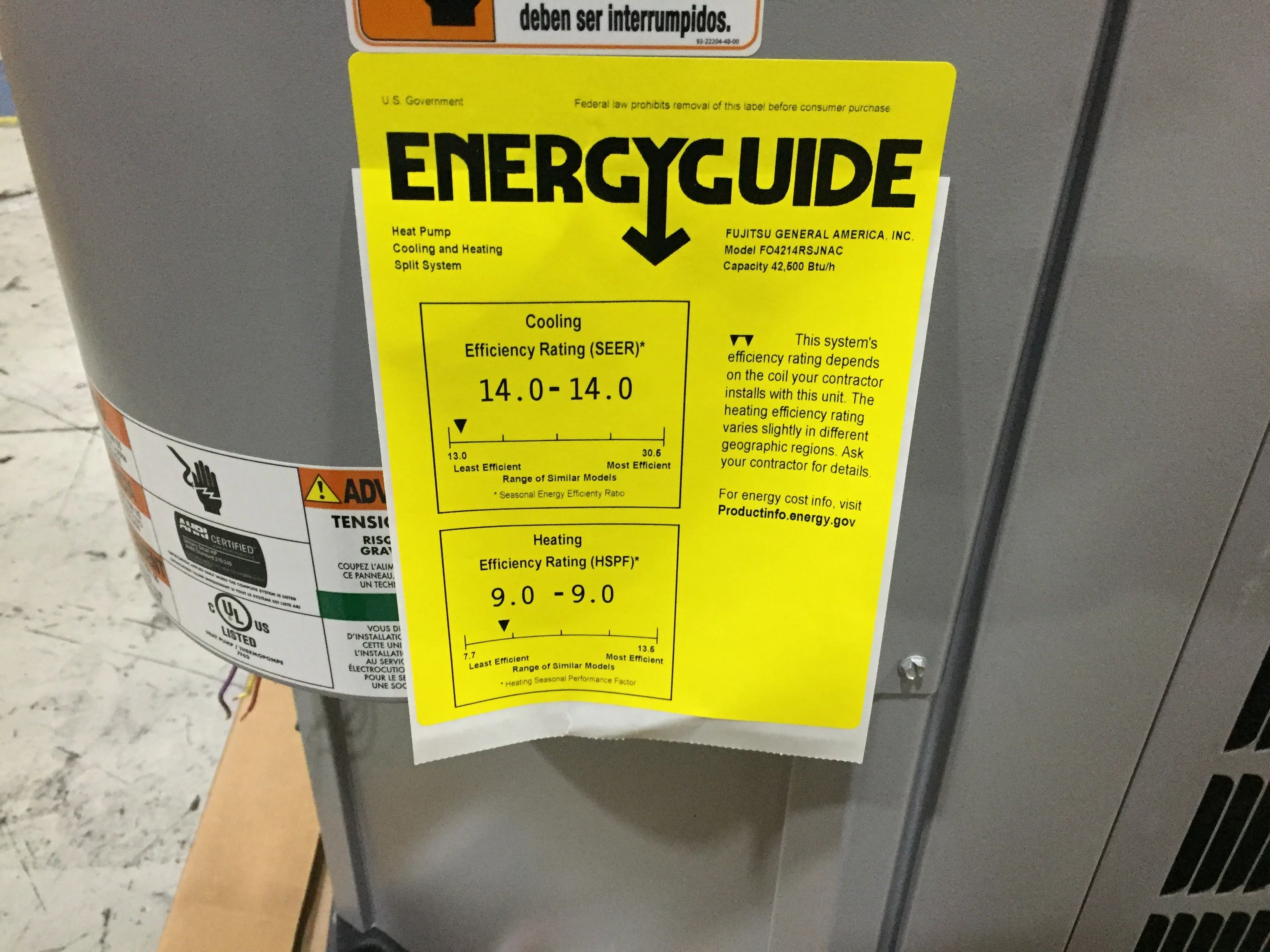 3.5 Ton SS HP R-410A 14 SEER and 75,000 BTU Up/Horz Furnace 80% and 4 Ton Up/Down Cased A Coil - Image 6