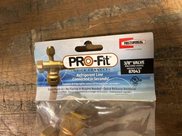 3/8" Brass Service Valve Quick Connect Refrigerant Fitting - Image 6