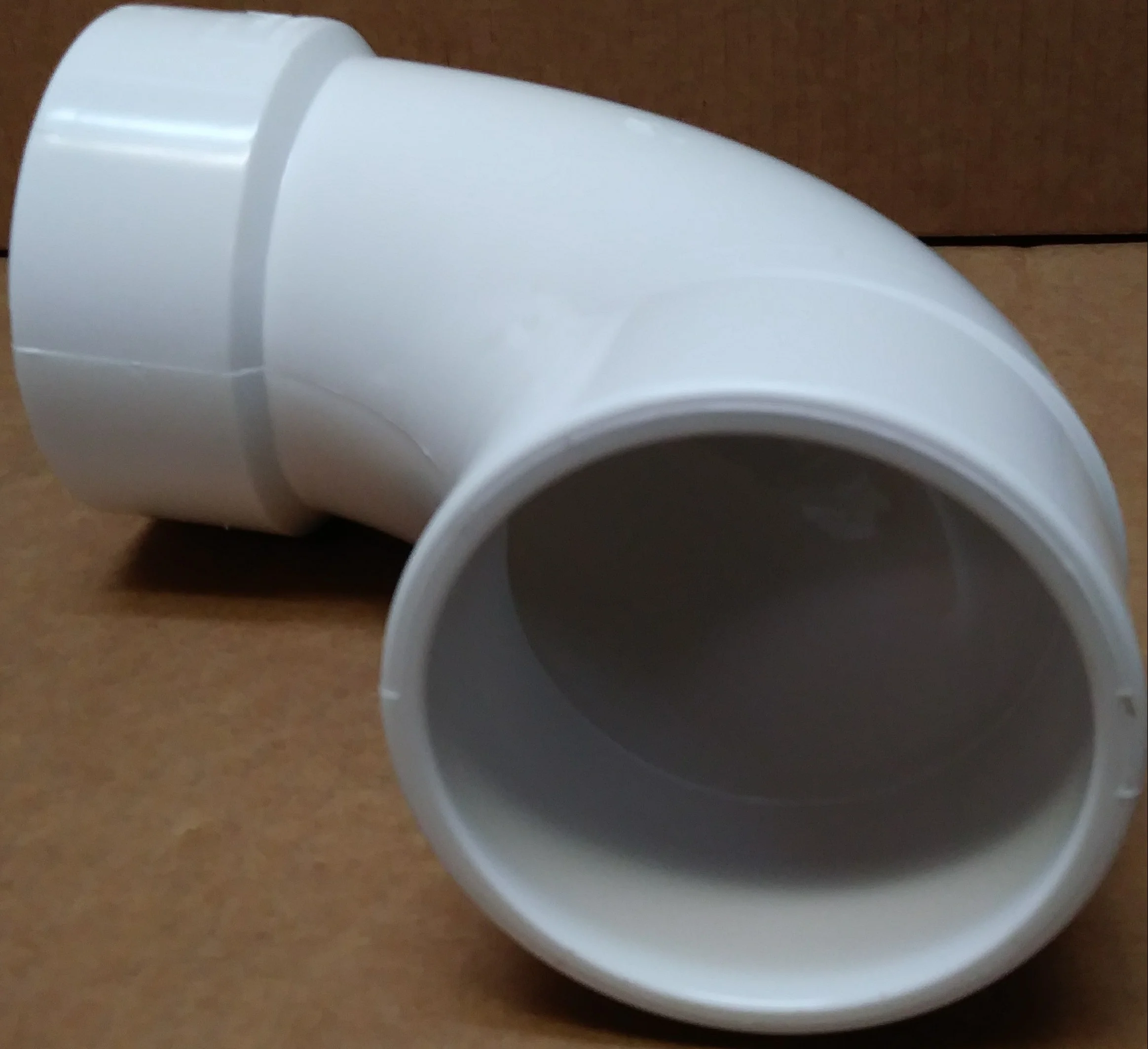 3" DIA LONG TURN 90-DEGREE PVC STREET ELBOW FITTING - Image 2