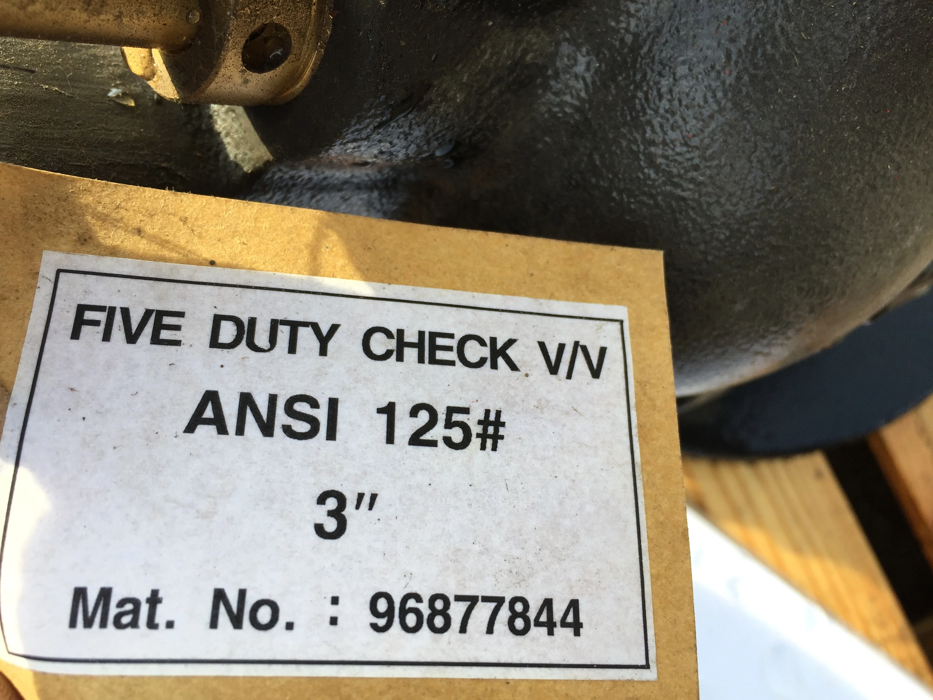 3" Ductile Iron and Cast Iron Flanged NPT Five Duty Check Valve - Image 5