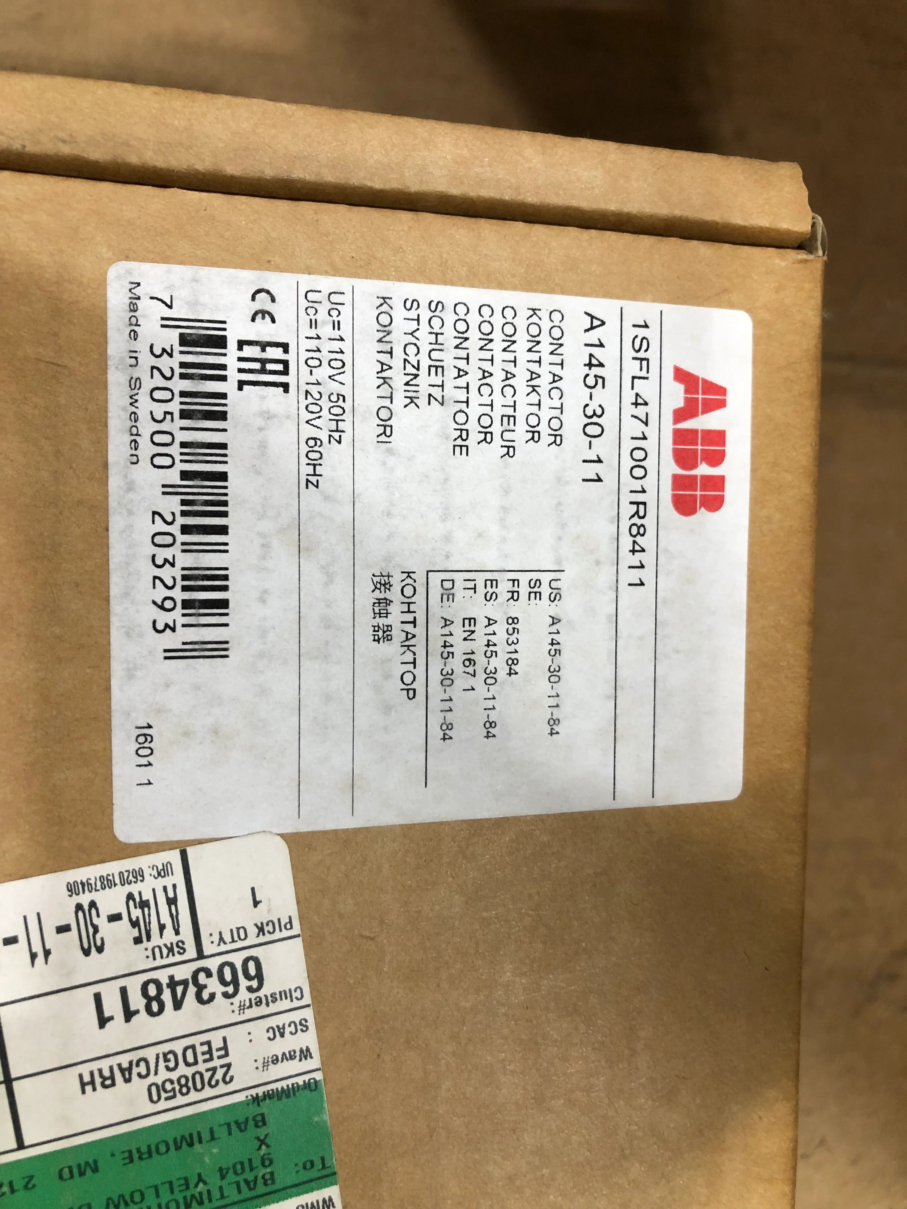 3 Pole 230 Amp General Purpose Contactor 600V 3Ph - Image 3