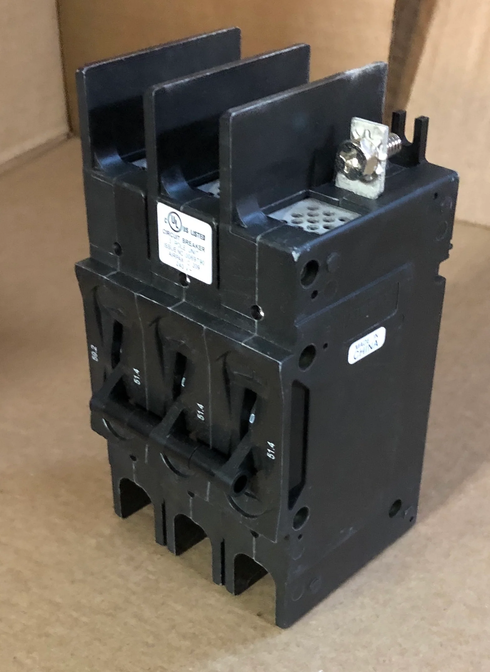 3 Pole 514 A 209 Multi-Pole Series Hyd Mag Cir Brkr Protector/For Manual Controller Applications - Image 4