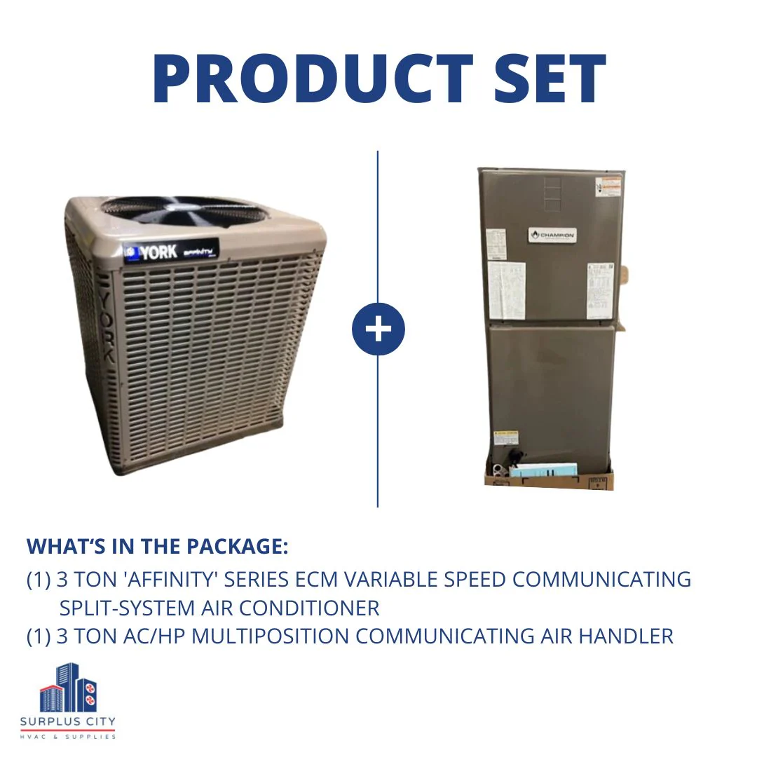 3 Ton 20 Seer Communicating Air Conditioner And 3 Ton Communicating Air Handler, 208-230/60/1