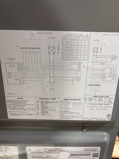 3 Ton AC/HP ECM 2-Stg Multiposition Air Handler 208-230/60/1 R-410A CFM 1094 - Image 6