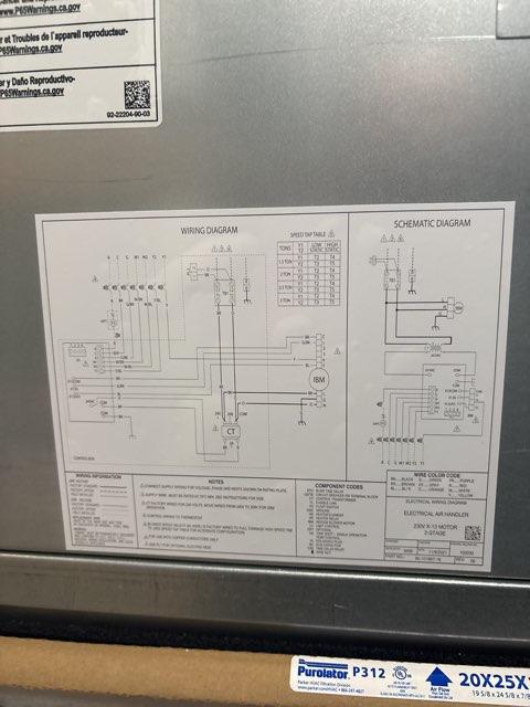 3 Ton AC/HP ECM Front Return Air Handler 208-240/60/1 R-410A CFM 1241 - Image 5