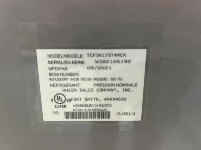 3 Ton AC/HP Multiposition Cased N Coil, R410A CFM 1600 - Image 2