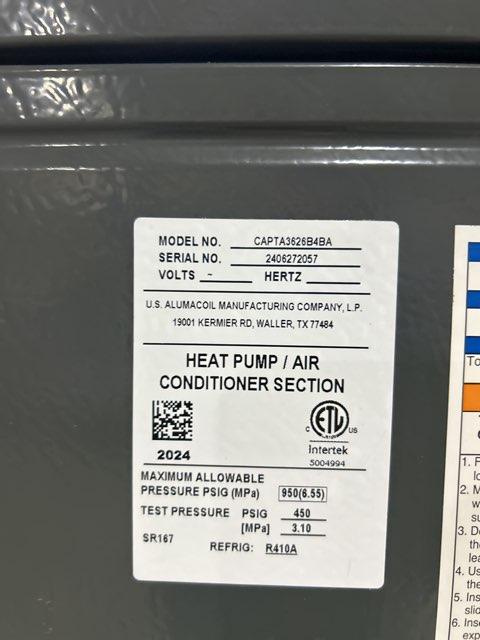 3 Ton Ac/HP UPFlow/Downflow Cased ''A'' Coil, R-410A CFM 1600 - Image 4
