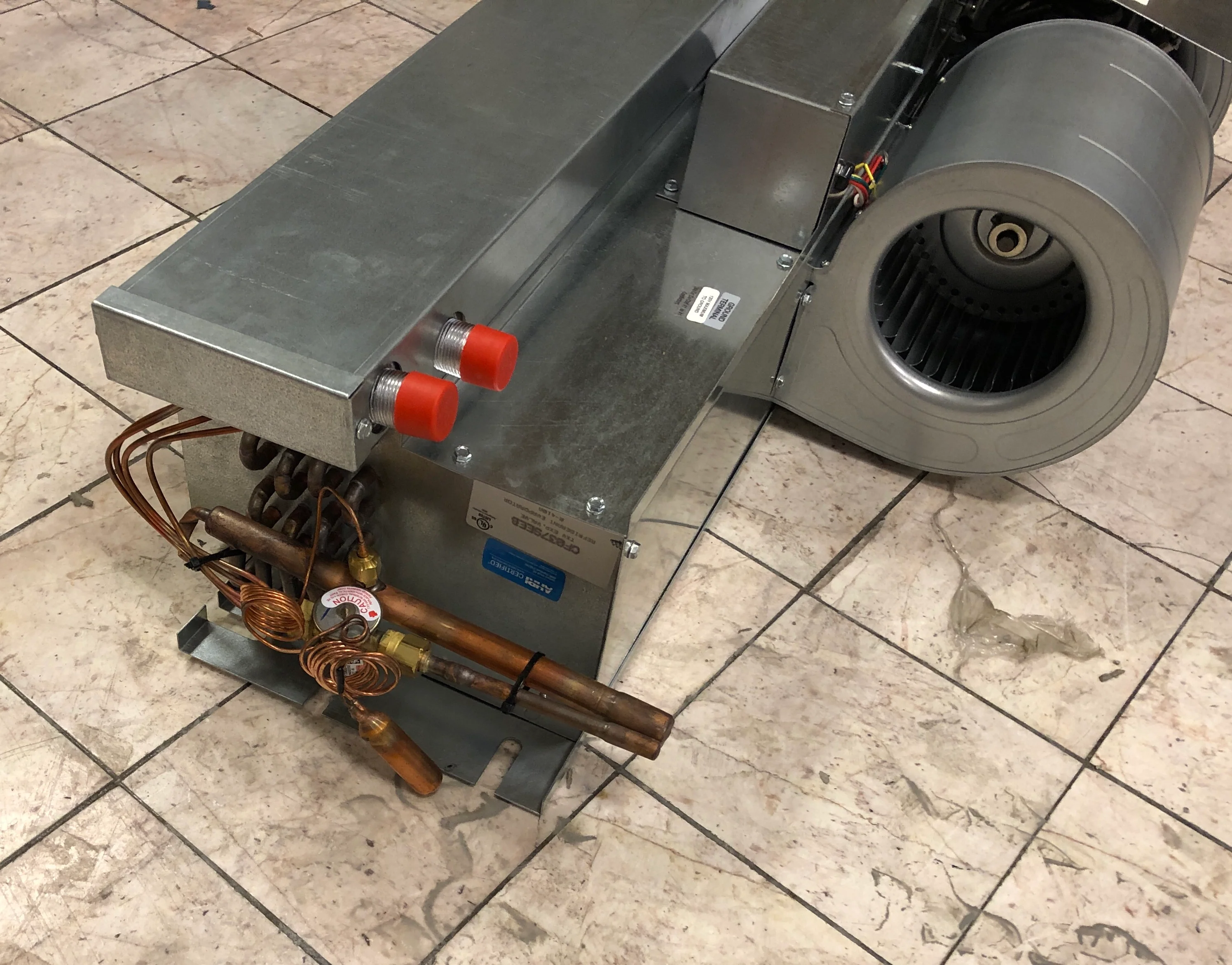 3 Ton AC/HP Horizontal Uncased Ceiling Mounted Fancoil W/ 8 Kw Electric Heat, 208-240/60/1 R-410A - Image 4