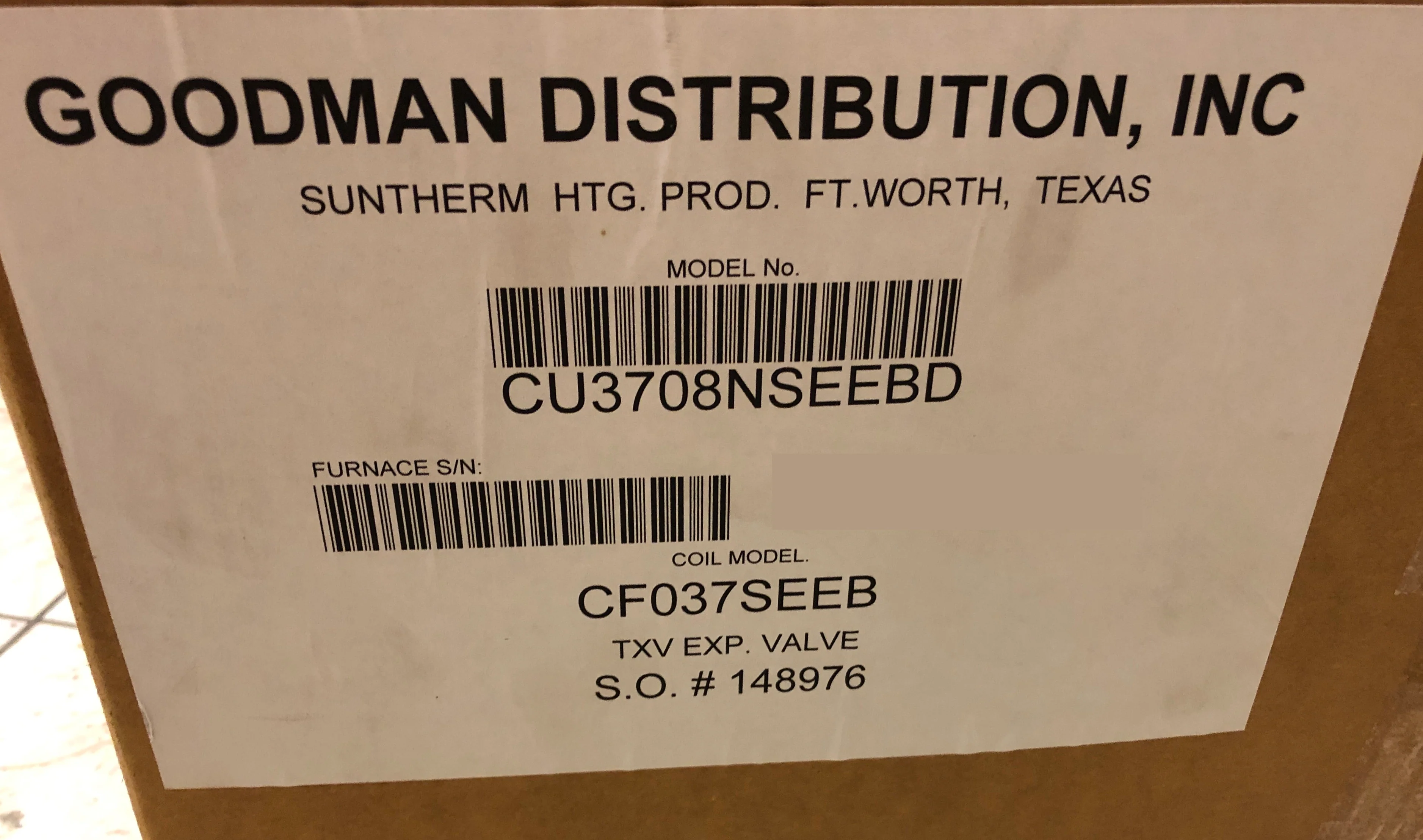 3 Ton AC/HP Horizontal Uncased Ceiling Mounted Fancoil W/ 8 Kw Electric Heat, 208-240/60/1 R-410A - Image 7