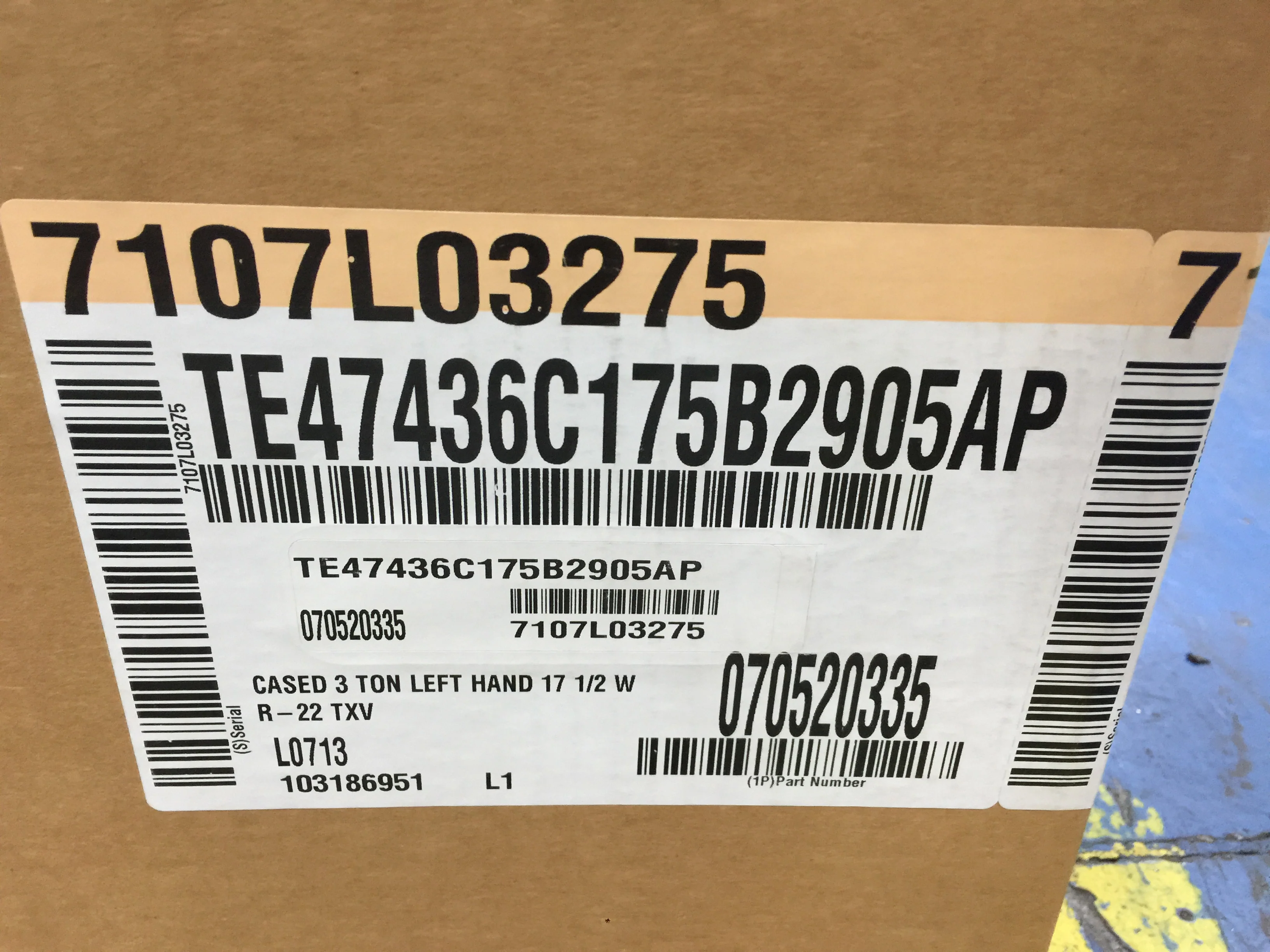 3 TON AC/HP UPFLOW / MULTI-POSTION CASED LEFT HAND DRAIN "A" COIL R22 - Image 7