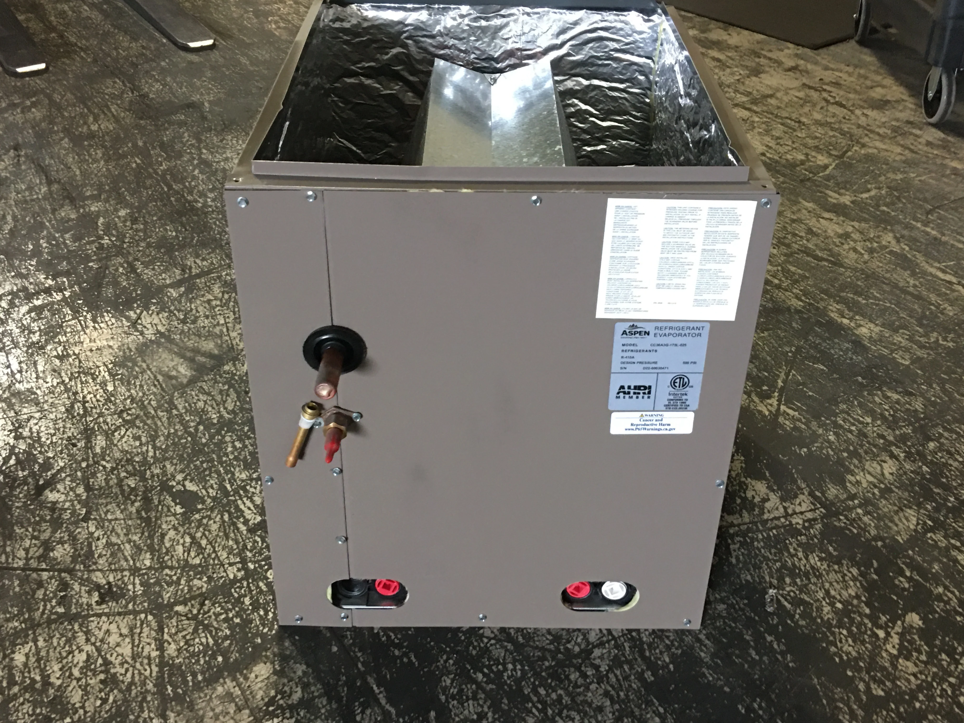 3 Ton AC/HP Upflow/Downflow Cased 'A' Coil; R-410A / R-22, CFM: 1200 - Image 2